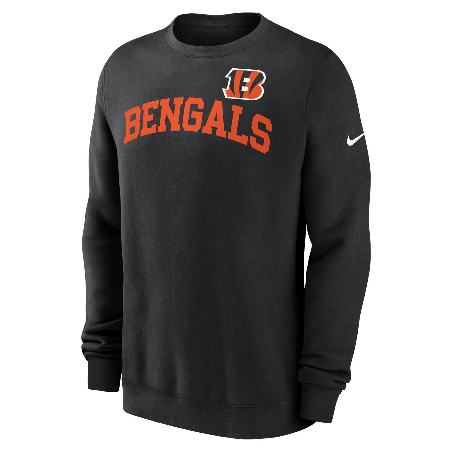 Cincinnati Bengals Wordmark Nike Club Pullover Crew Schwarz