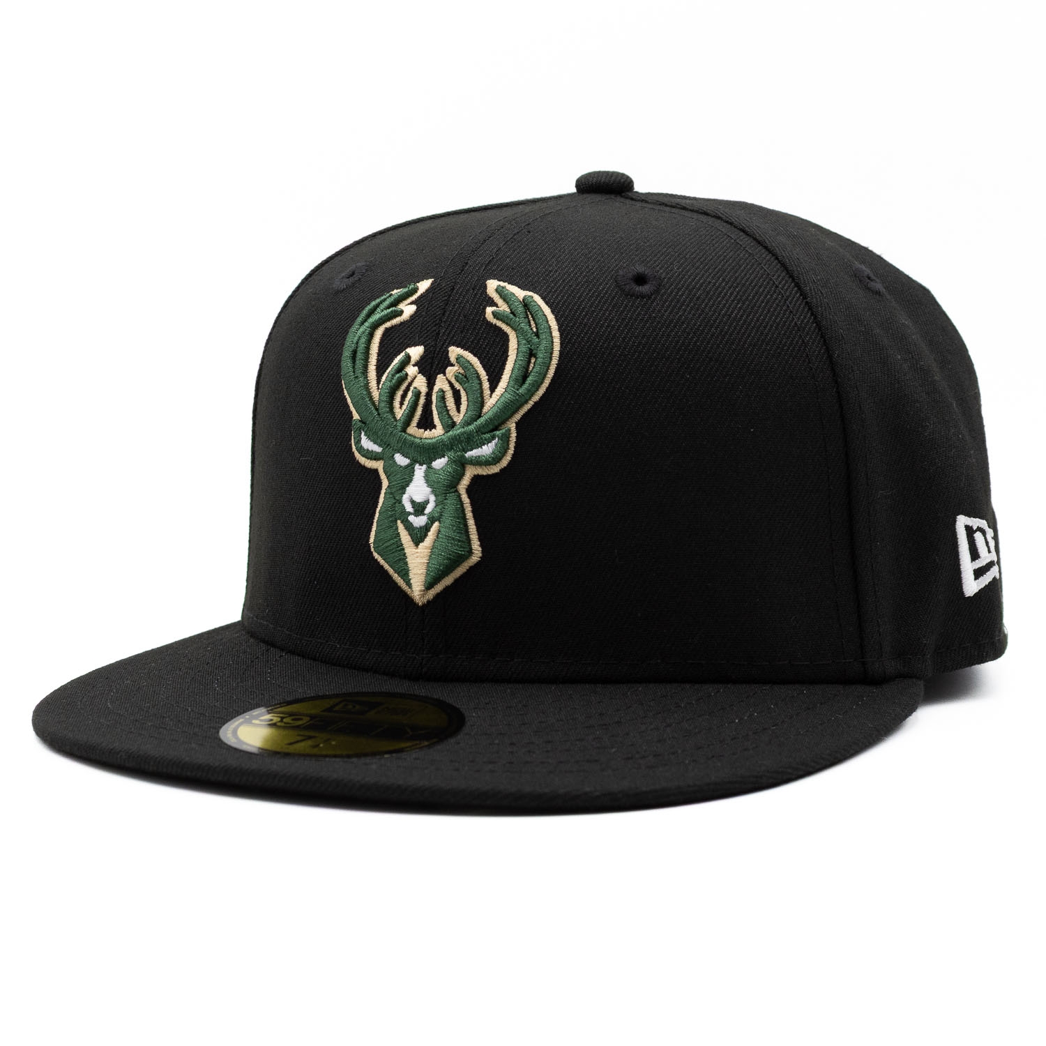 Milwaukee Bucks Team Logo New Era 59FIFTY Fitted NBA Cap Schwarz