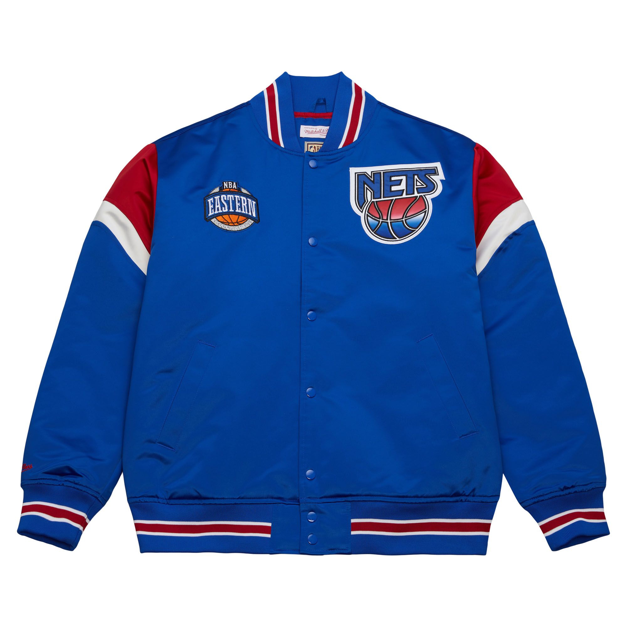 New Jersey Nets Mitchell & Ness Heavyweight Satin NBA Jacke
