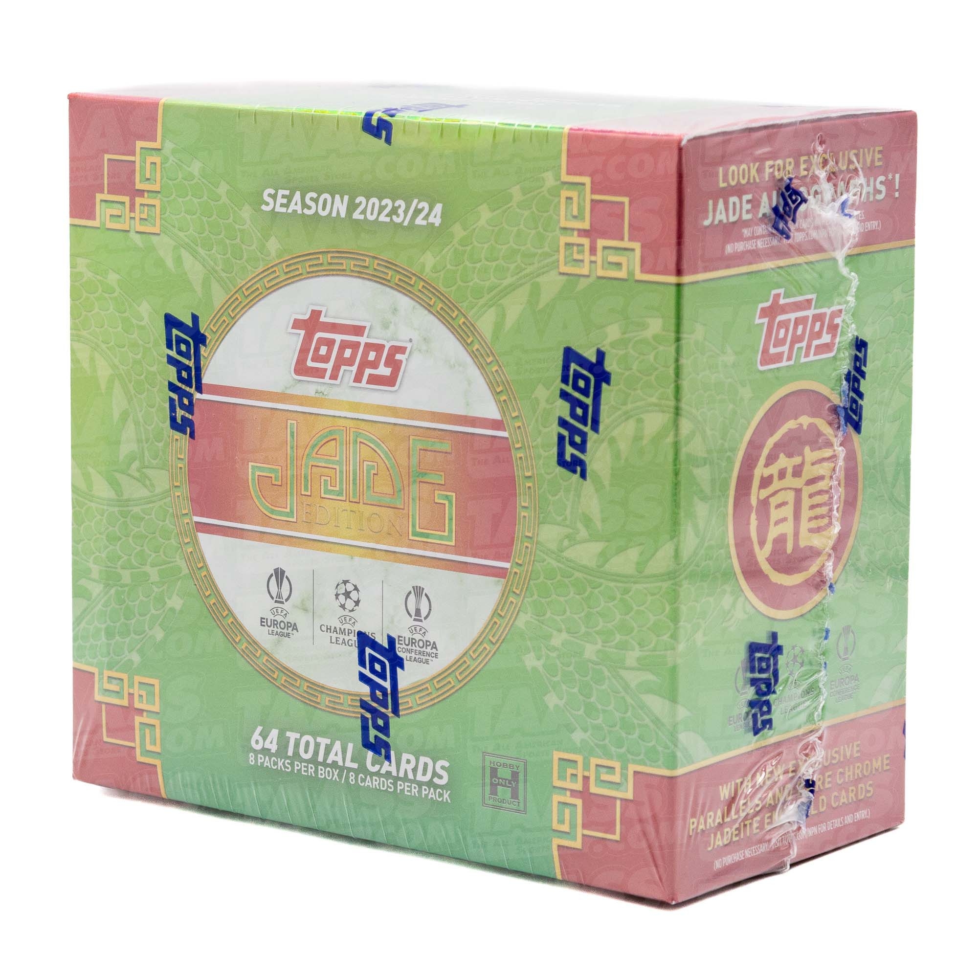 2023/24 Topps UEFA Club Competitions Jade Edition Soccer Hobby Box