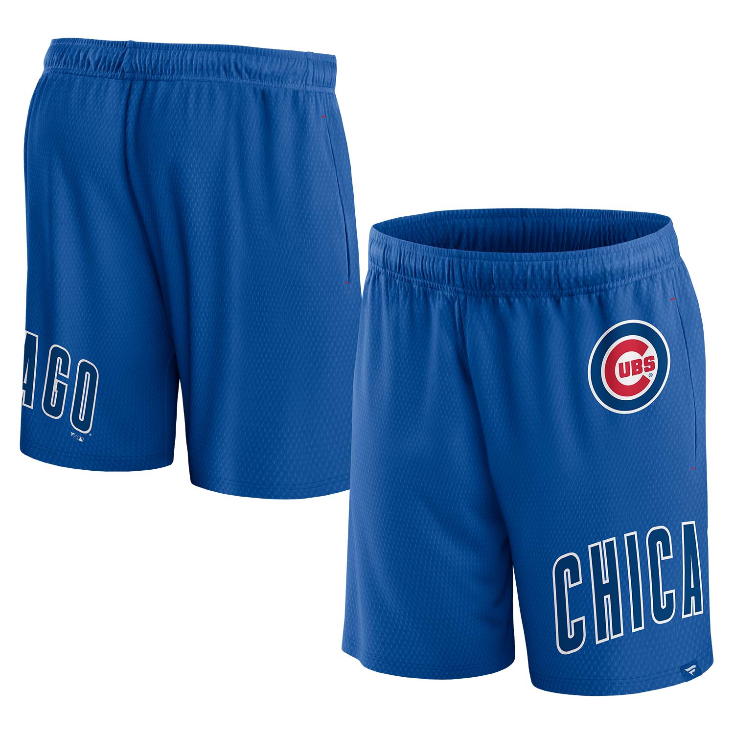 Chicago Cubs Clincher Fanatics MLB Mesh Shorts Blue