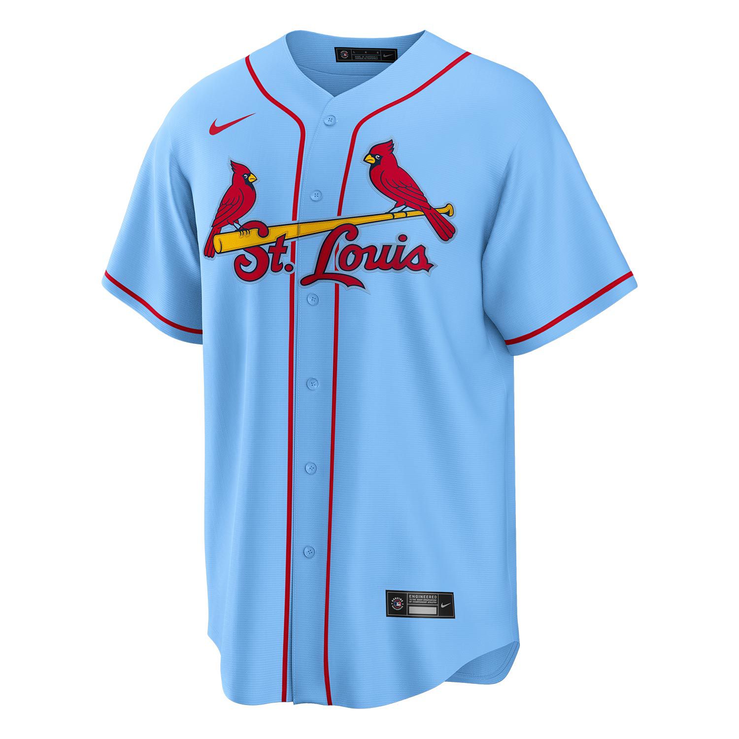 St. Louis Cardinals Nike Replica MLB Alternate Road Trikot Blau
