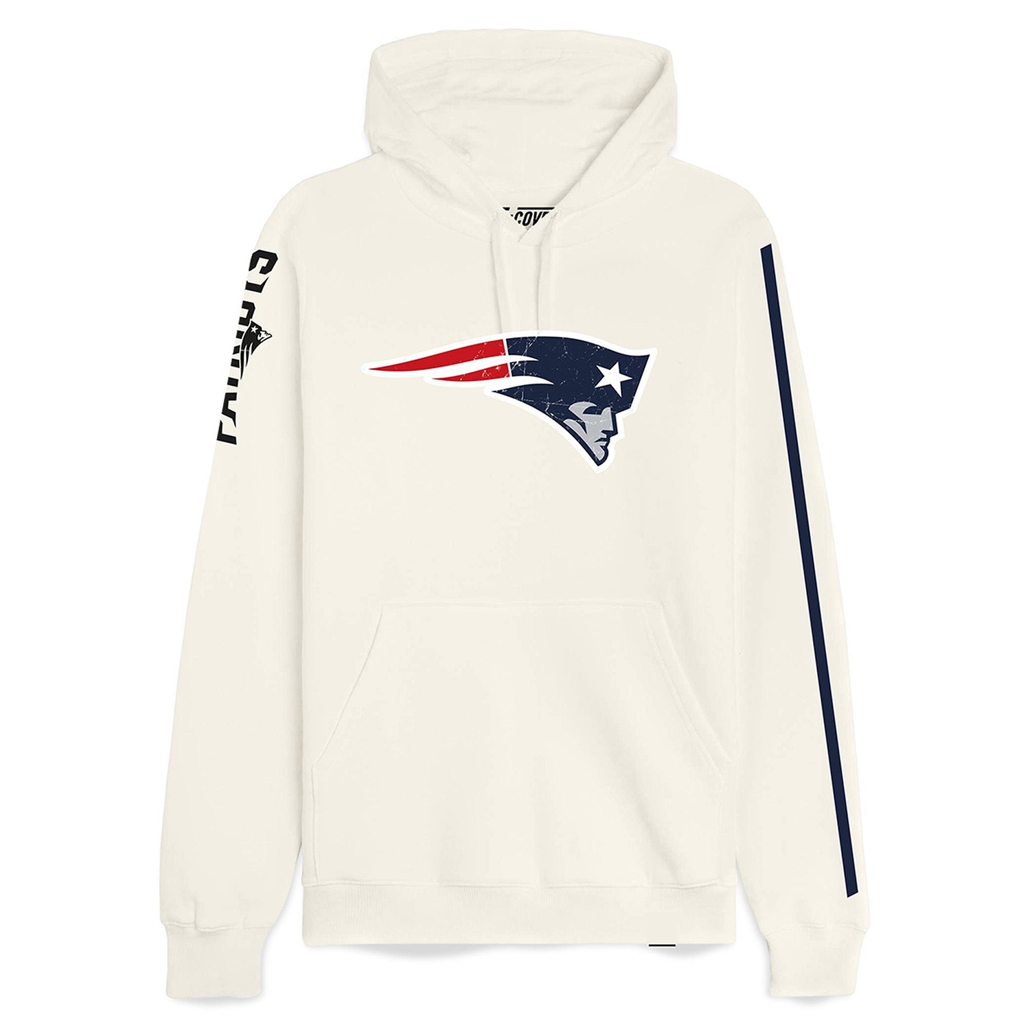 New England Patriots Recovered Ecru NFL Hoodie Cream
