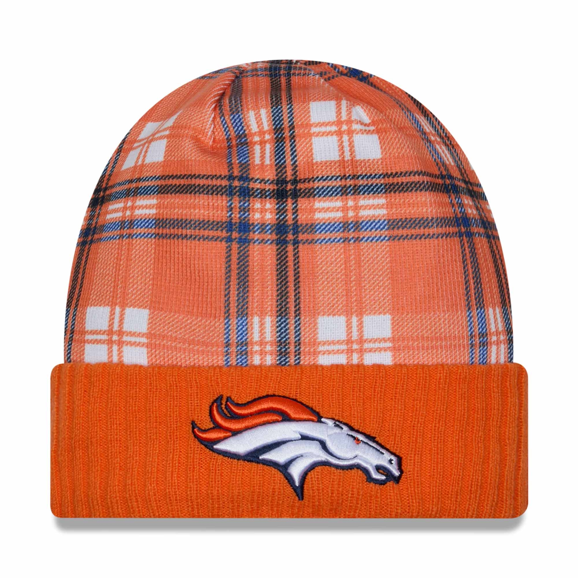 Denver Broncos 2024 NFL Sideline Statement New Era Beanie Wintermütze Orange