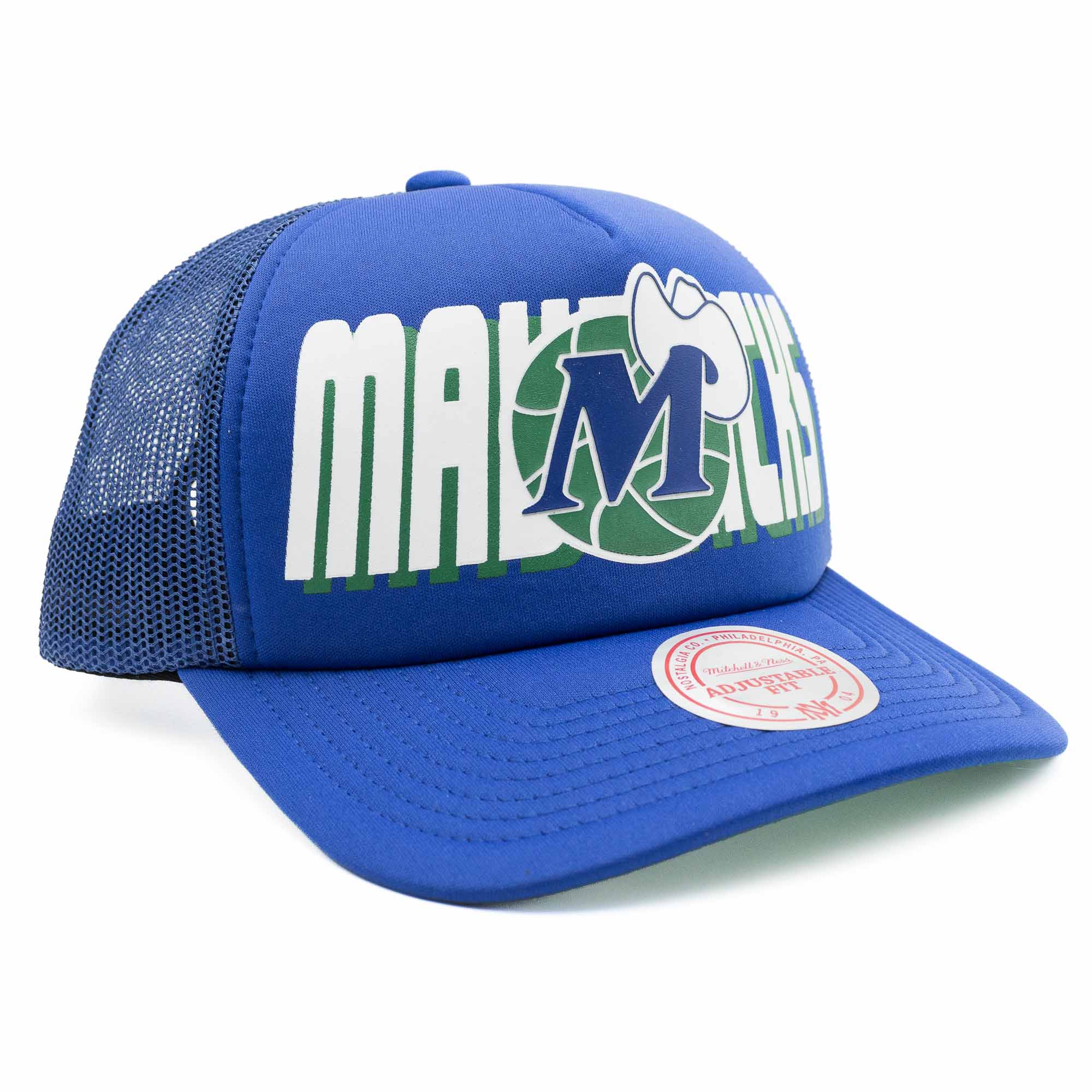 Dallas Mavericks NBA Billboard Mitchell & Ness Trucker Cap