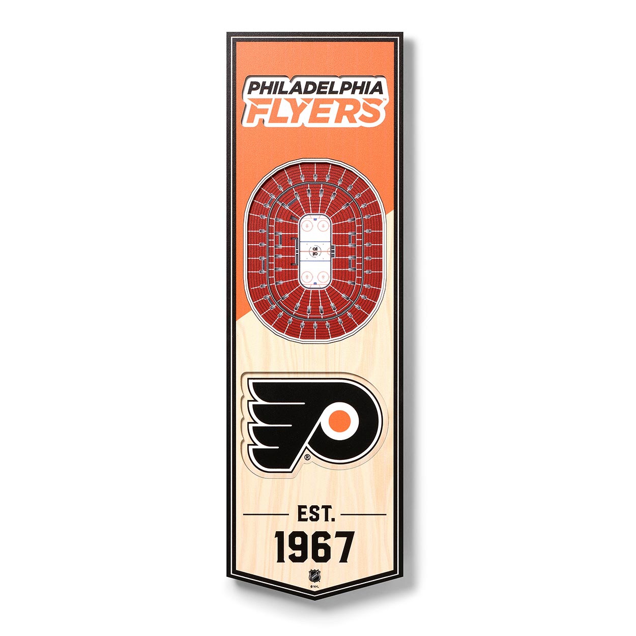 Philadelphia Flyers 3D Stadium NHL Banner Bild