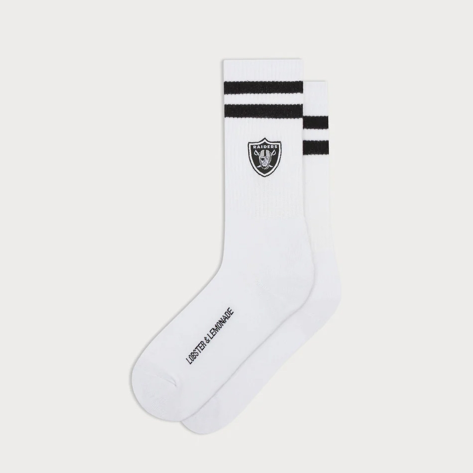 Las Vegas Raiders L&L '90 Classics NFL Crew Socken Weiß