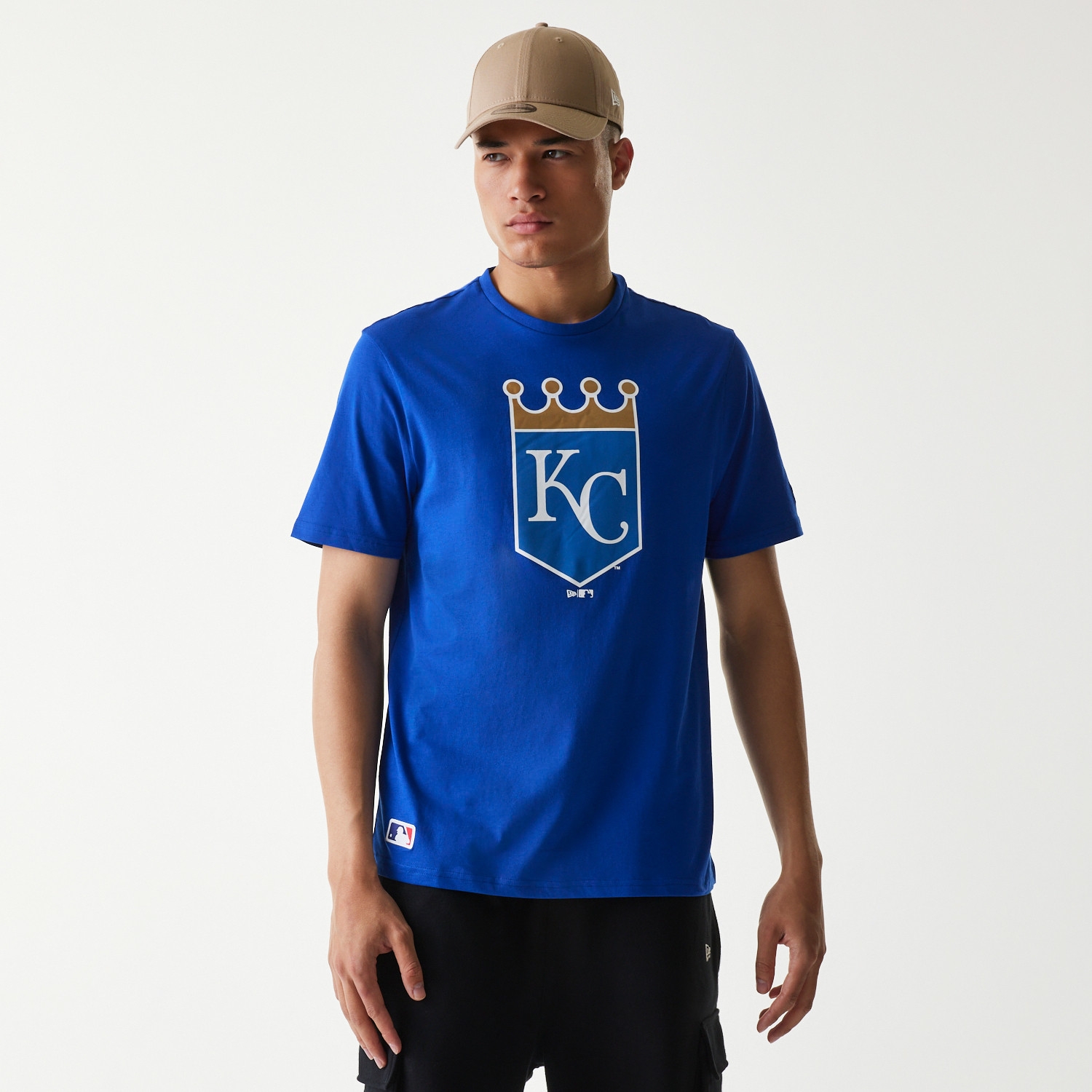 Kansas City Royals Team Logo New Era MLB T-Shirt Blau