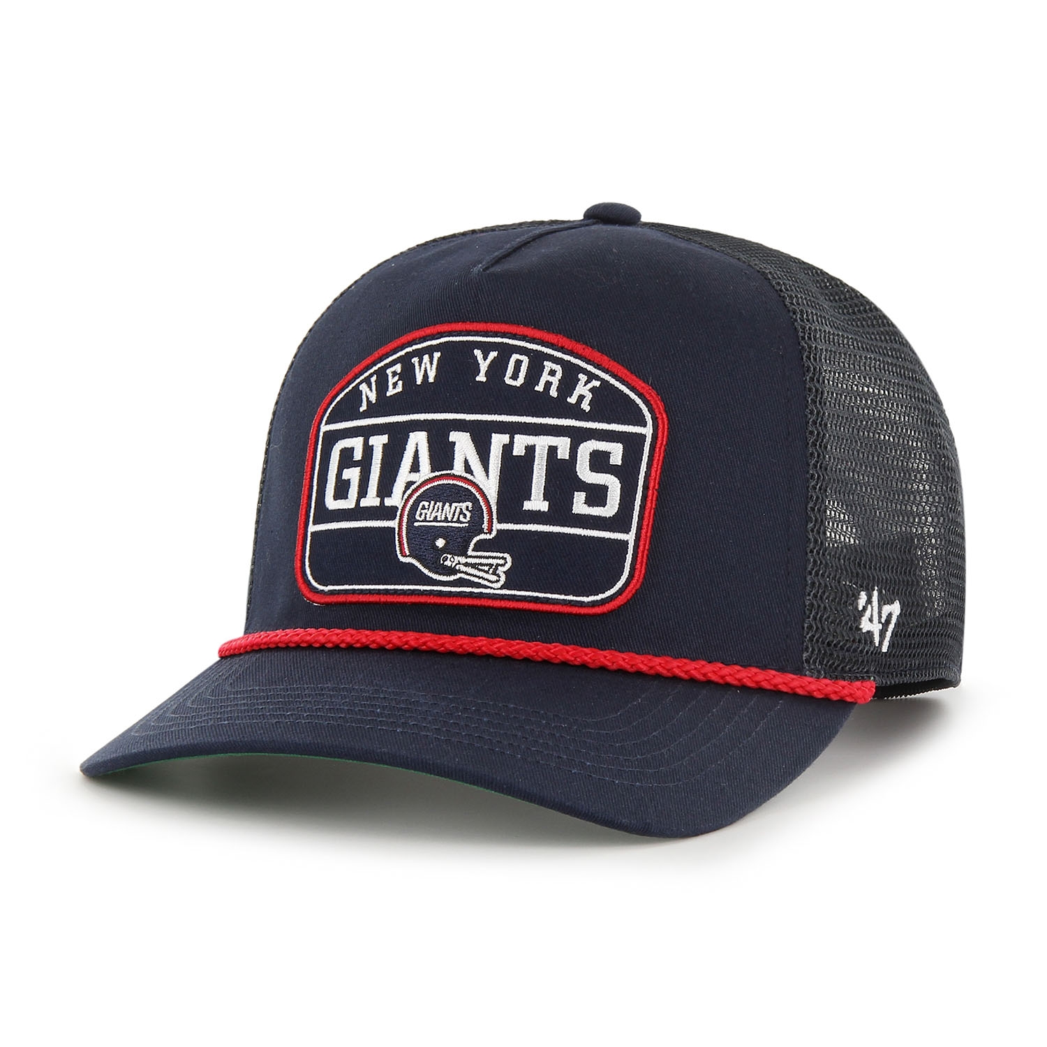 New York Giants Hone Rope '47 Historic Hitch RF Snapback Trucker NFL Cap Navy
