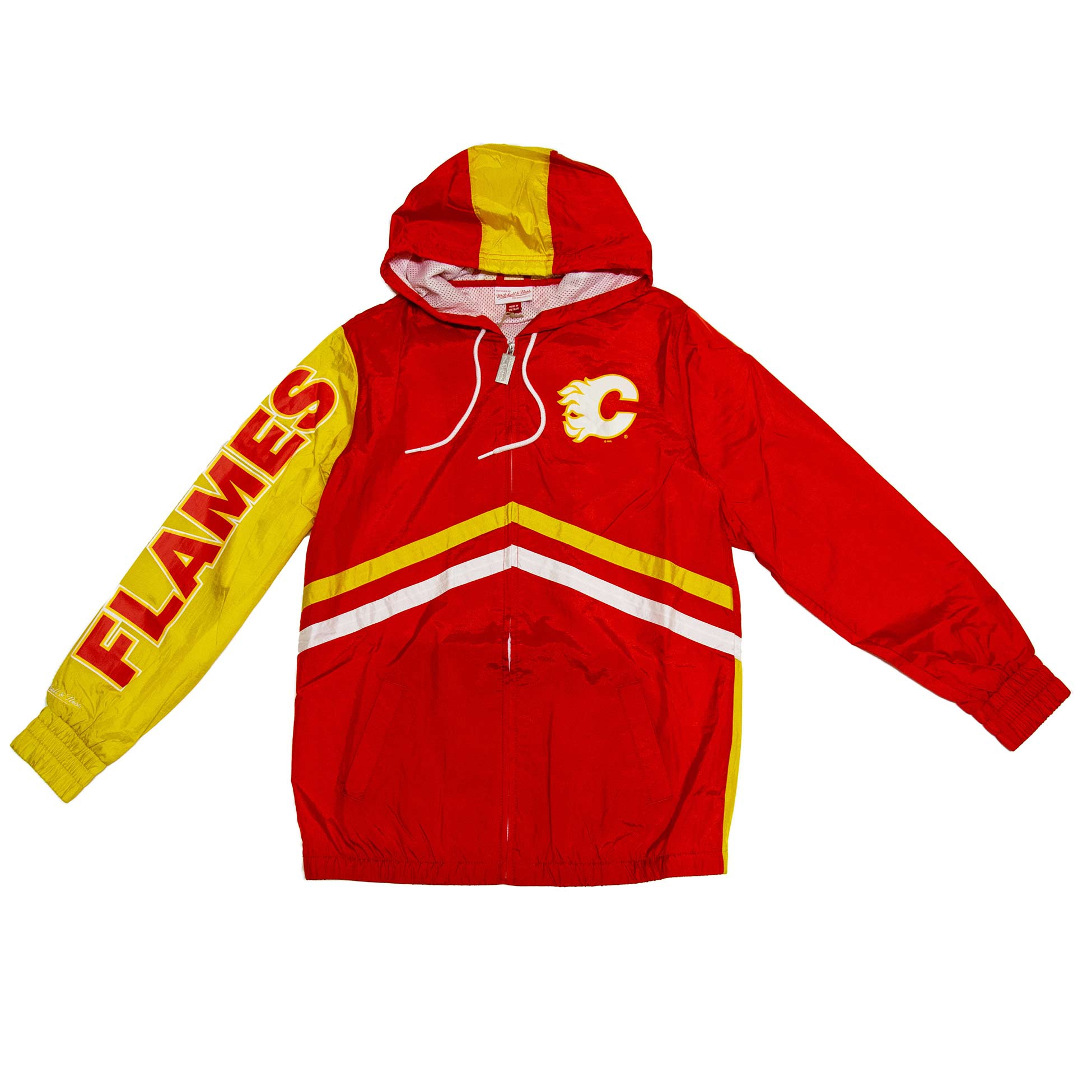 Calgary Flames Undeniable Mitchell & Ness NHL Windbreaker Jacke