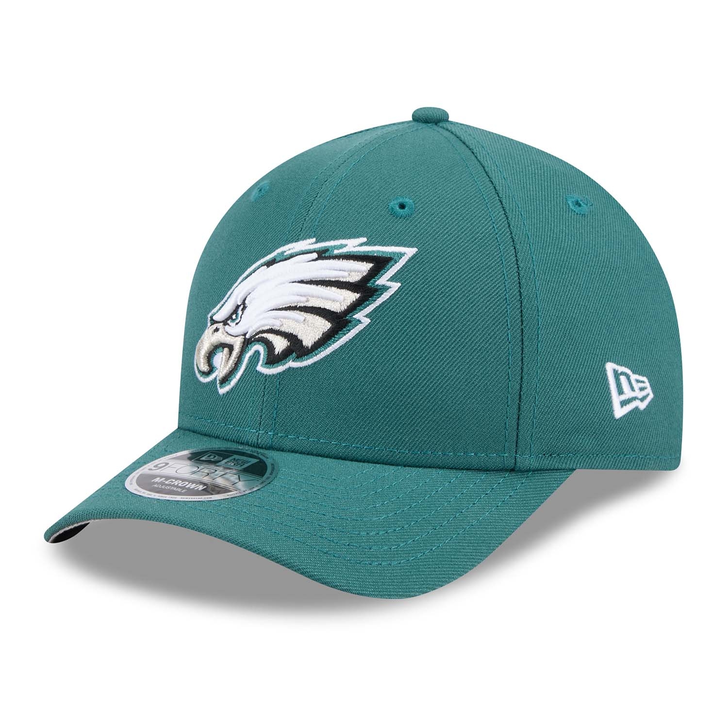 Philadelphia Eagles NFL Team Logo New Era 9FORTY M-Crown Snapback Cap Grün
