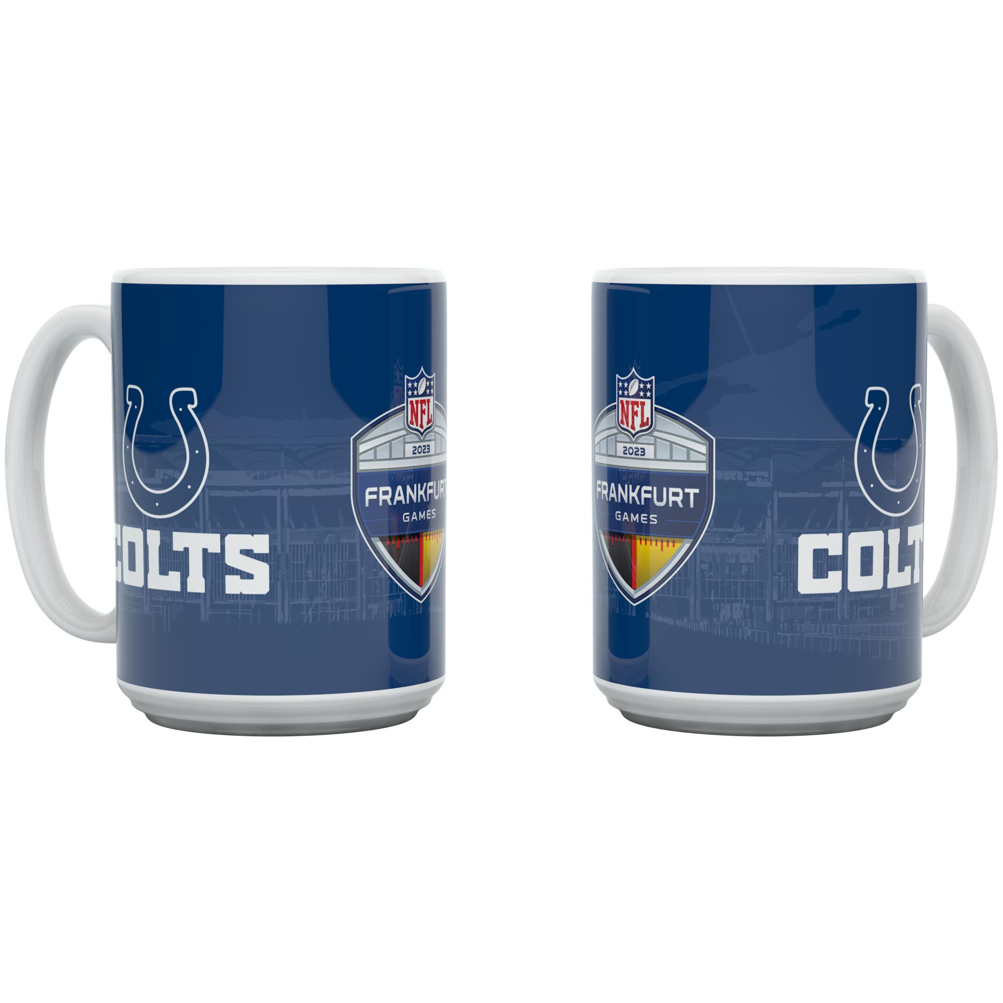2023 NFL Frankfurt Games Stadium Indianapolis Colts Jumbo Becher (450 ml)