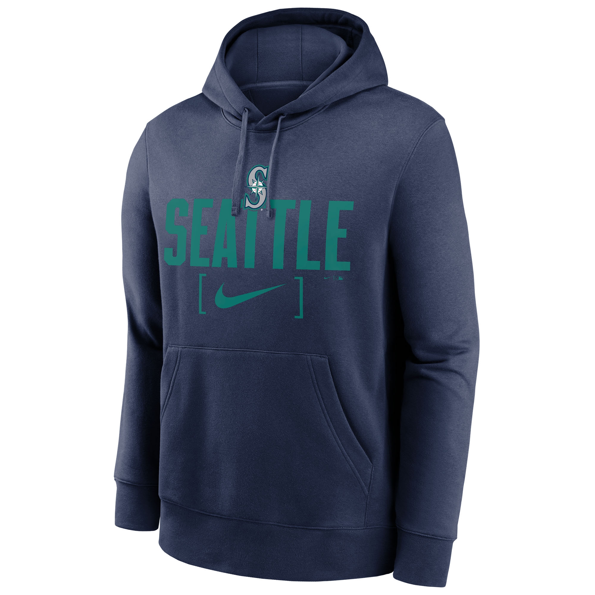 Seattle Mariners Nike Club Slack MLB Hoodie Navy