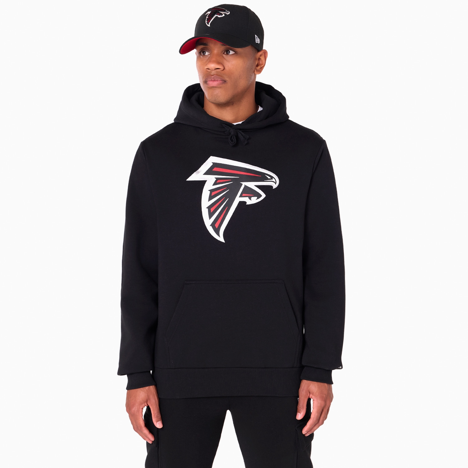 Atlanta Falcons Logo Hoodie NFL Sweatshirt Schwarz
