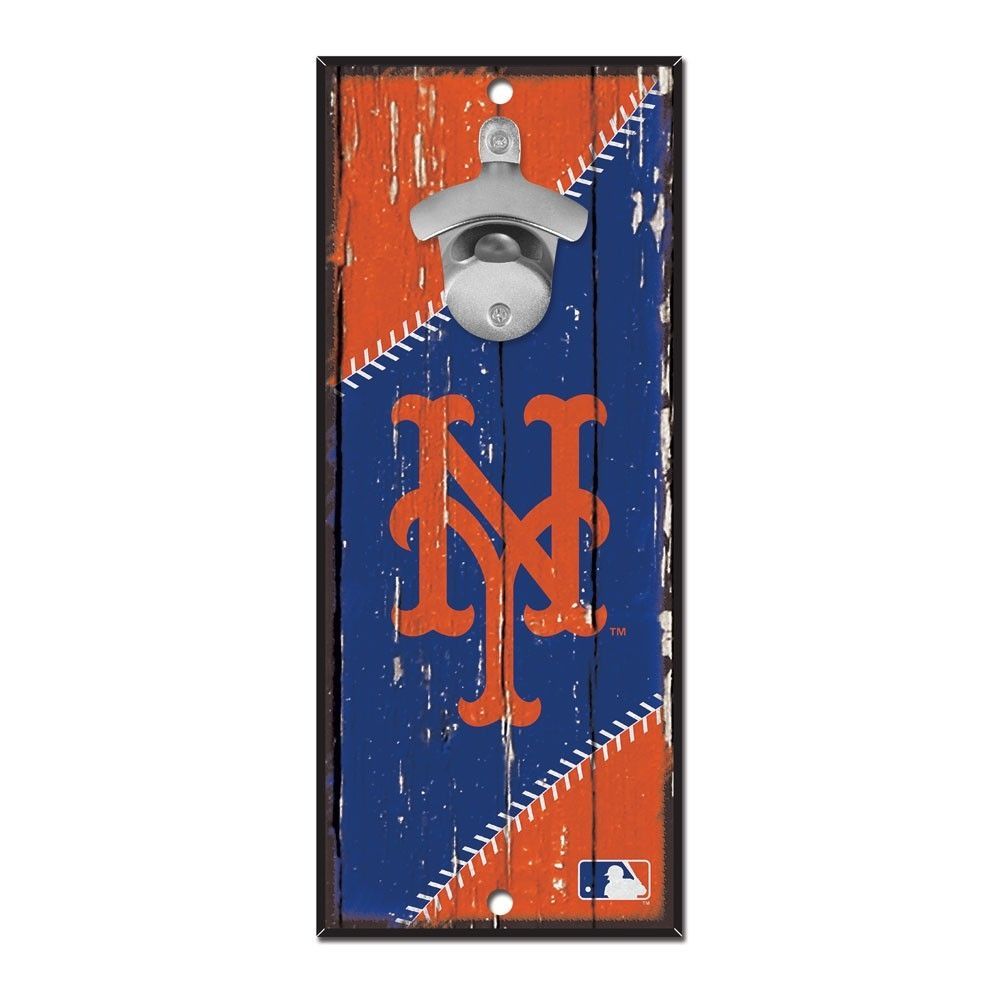 New York Mets MLB Schild mit Flaschenöffner