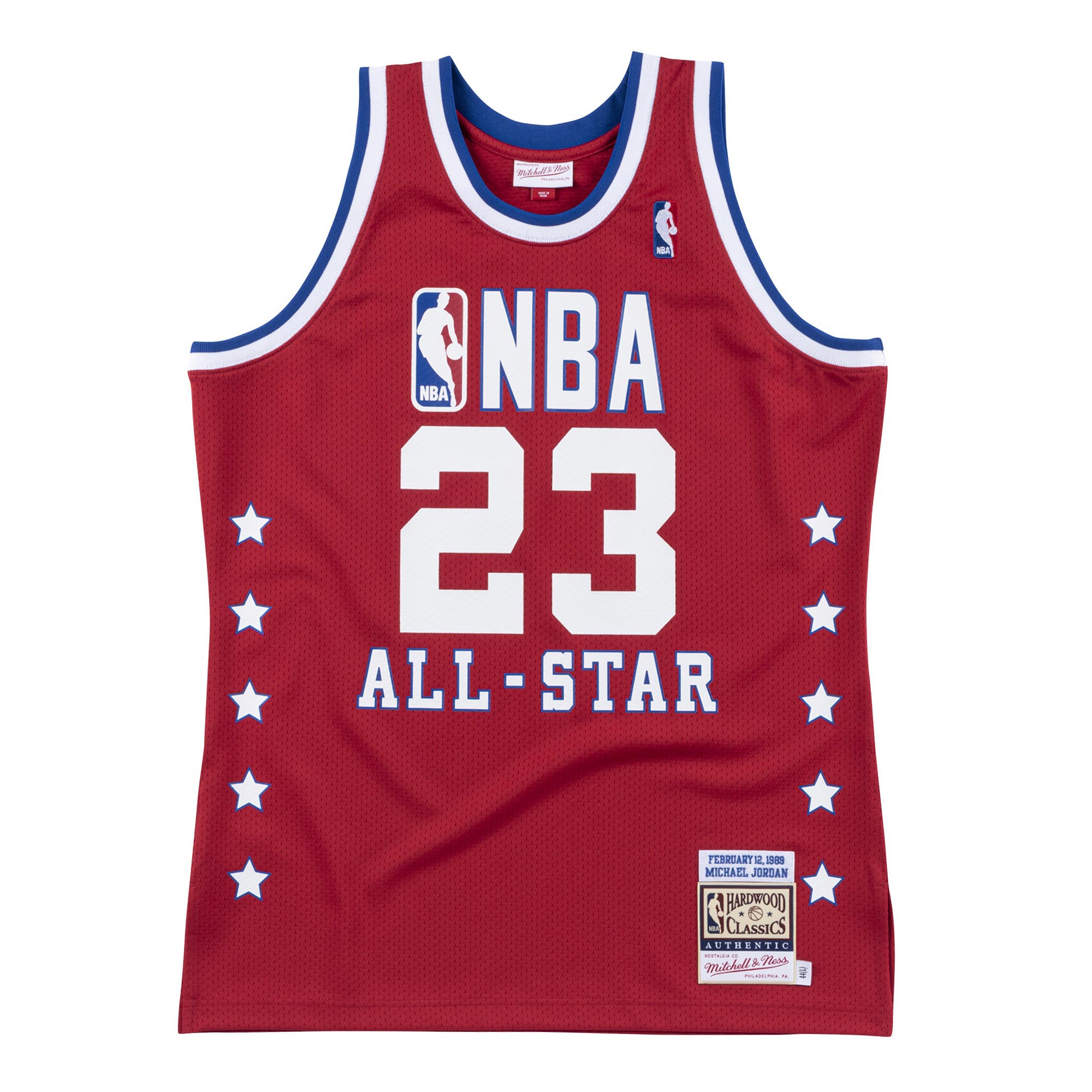 Michael Jordan #23 Chicago Bulls 1989 All-Star Game Mitchell & Ness Authentic NBA Jersey Red