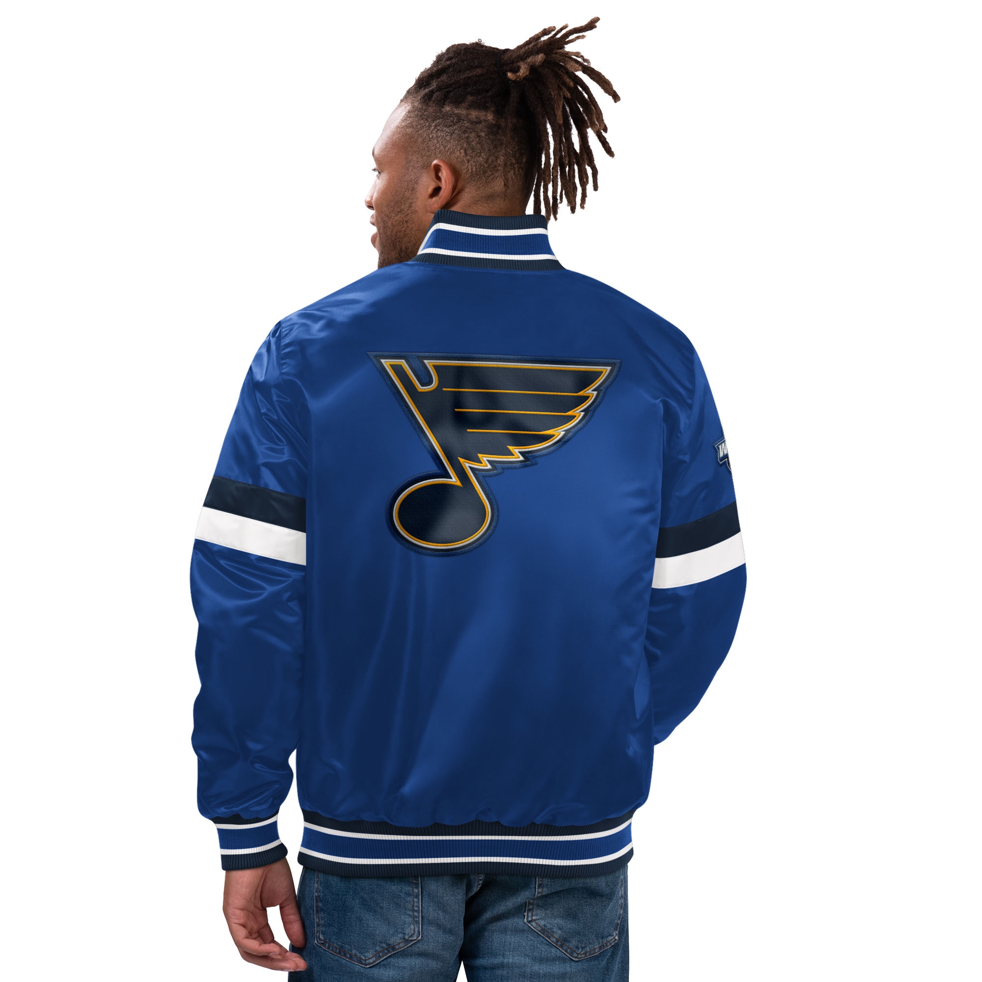 St. Louis Blues Home Game NHL Varsity Satin Jacket