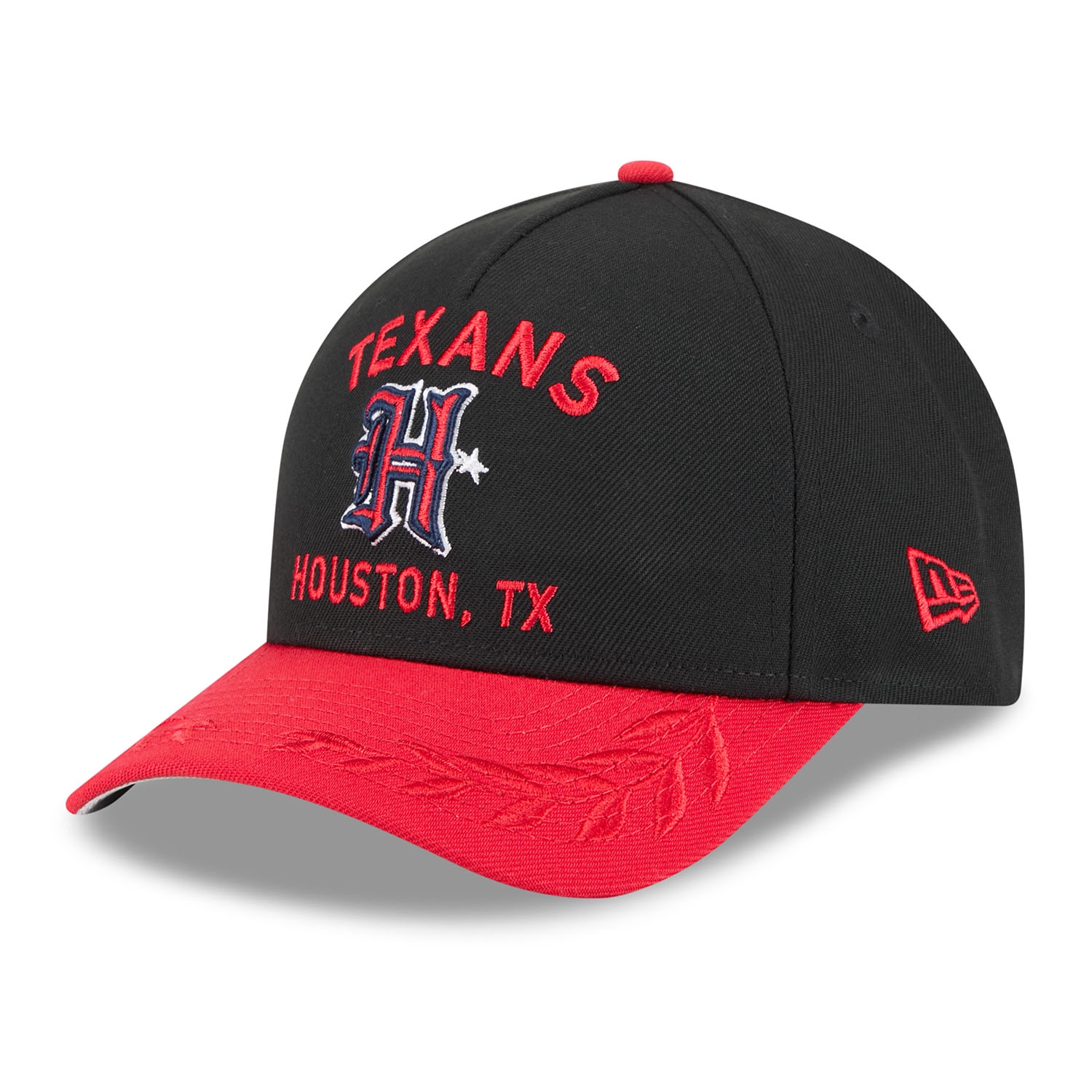 Houston Texans 2025 NFL Draft 9FORTY M-Crown A-Frame Snapback Cap Schwarz