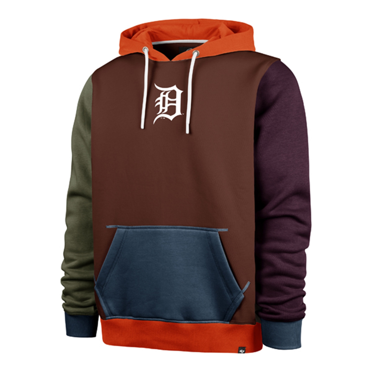 Detroit Tigers '47 New Block MLB Hoodie Cacao