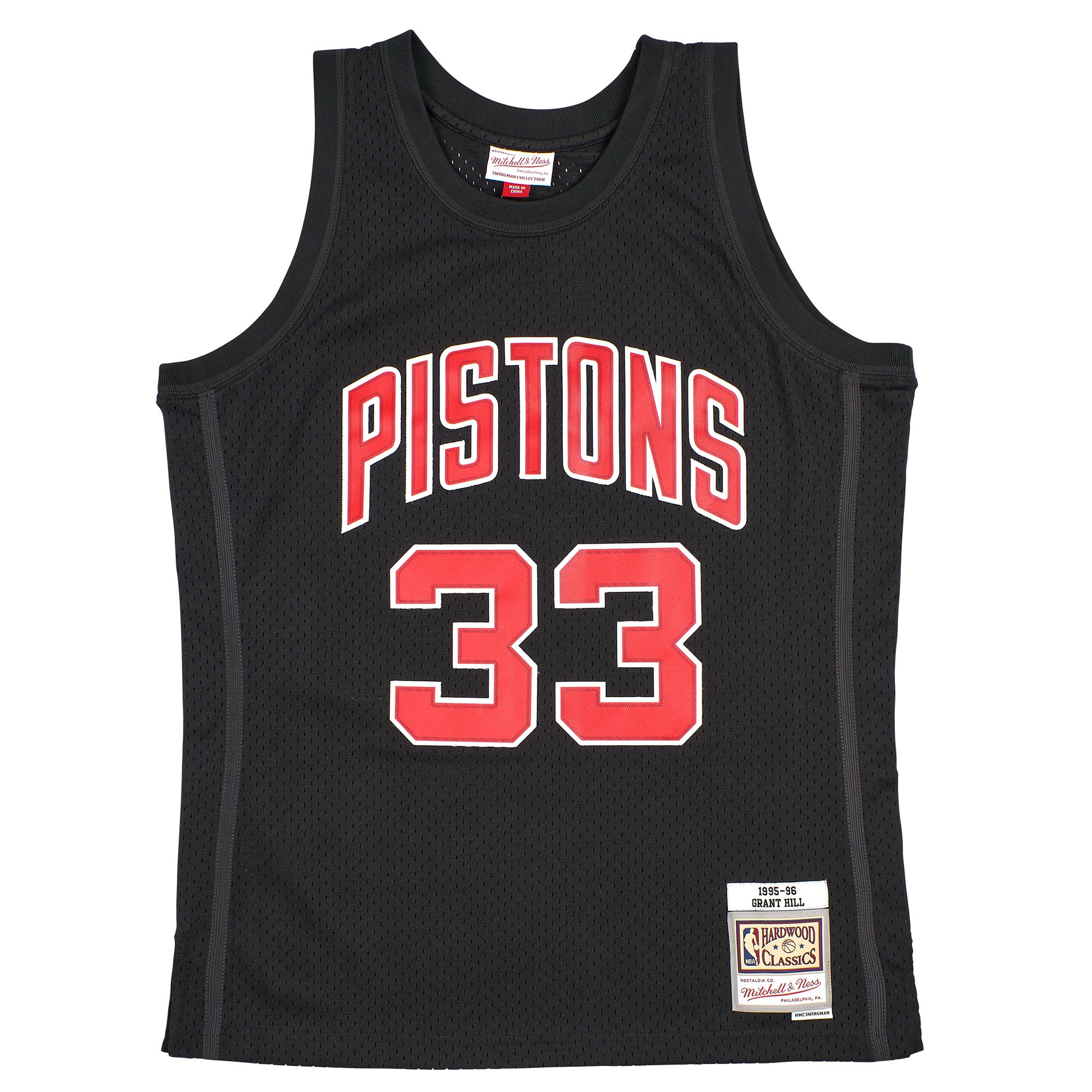 Grant Hill #33 Detroit Pistons Black Mitchell & Ness Swingman NBA Trikot