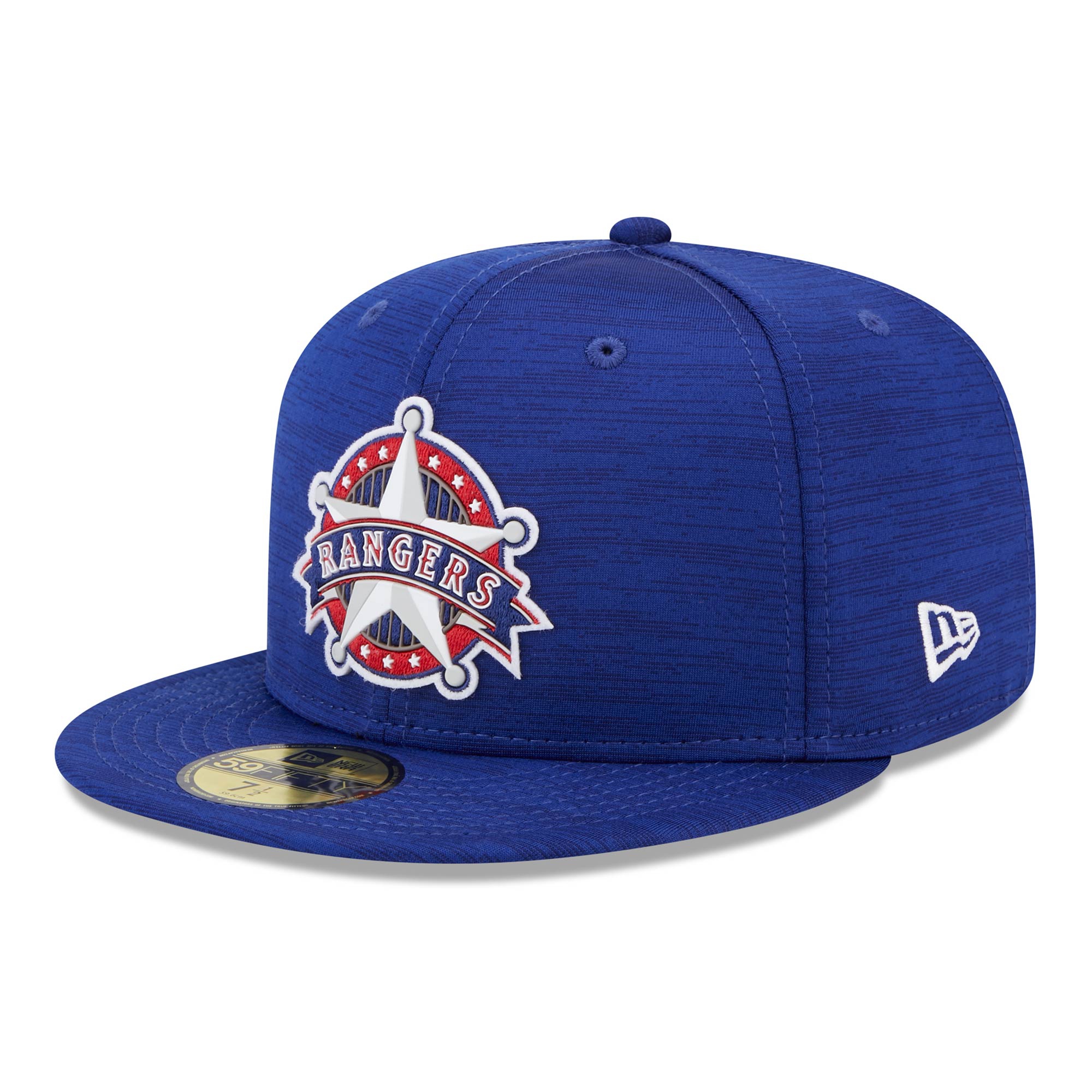 Texas Rangers 2023 MLB Clubhouse New Era 59FIFTY Fitted Cap Blau
