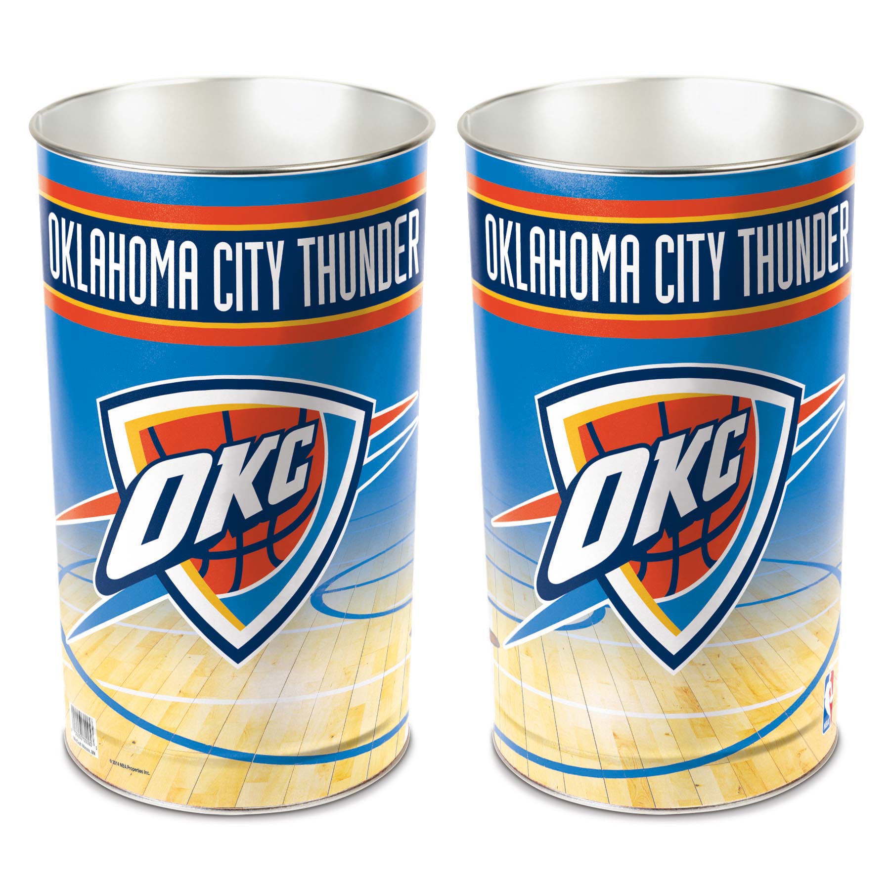 Oklahoma City Thunder WinCraft Metal NBA Wastebasket