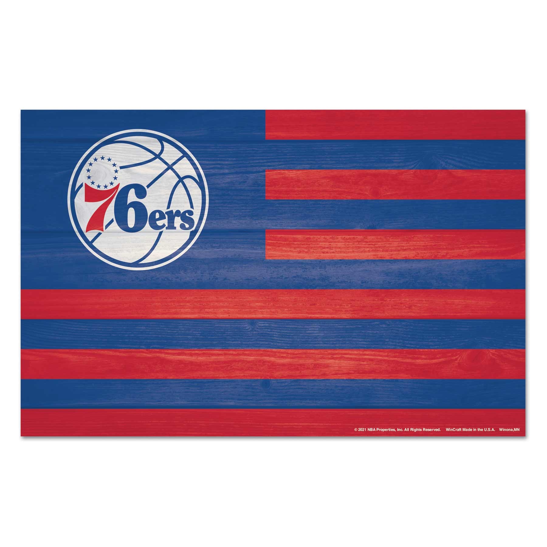 Philadelphia 76ers Americana WinCraft NBA Holzschild