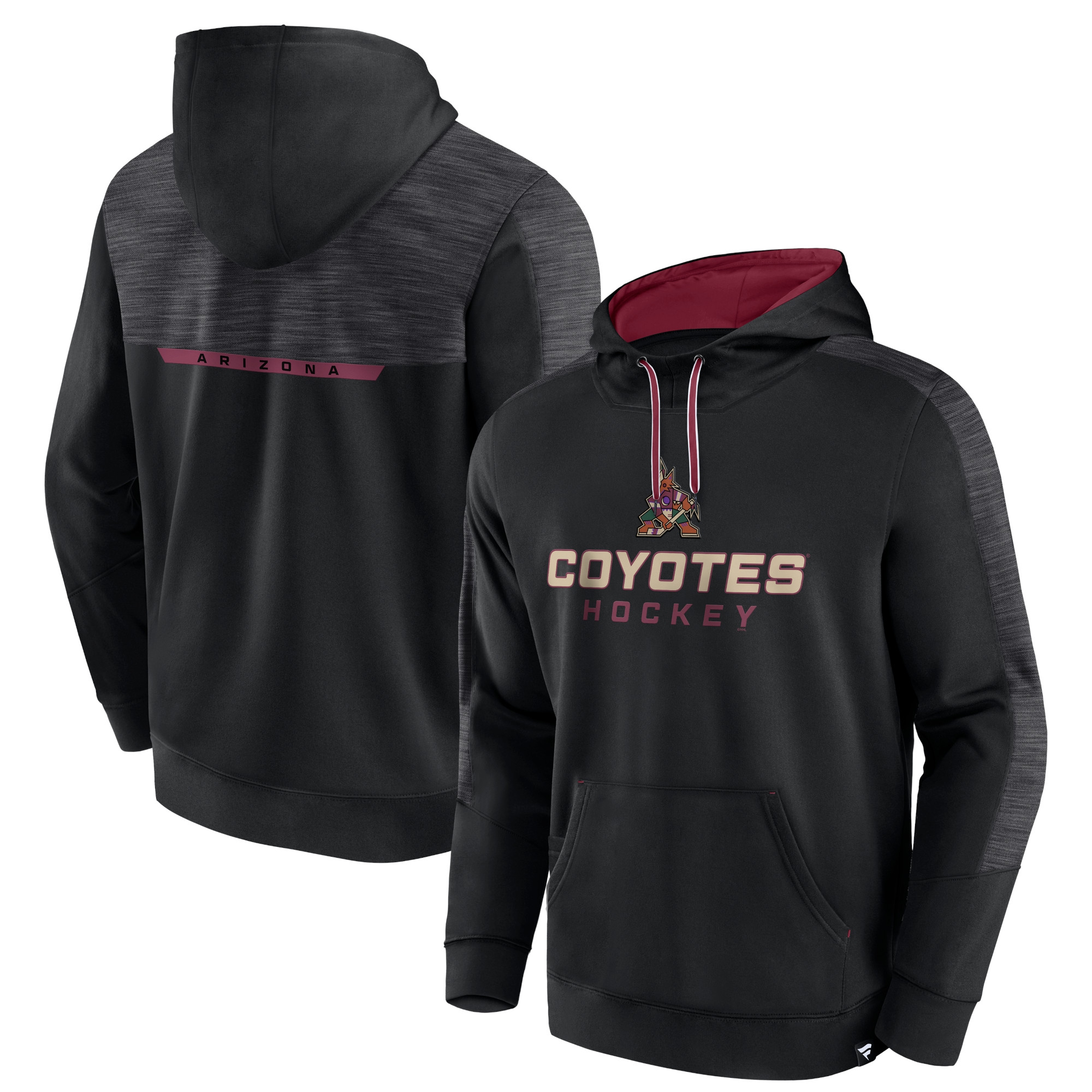Arizona Coyotes Defender Performance NHL Hoodie Black