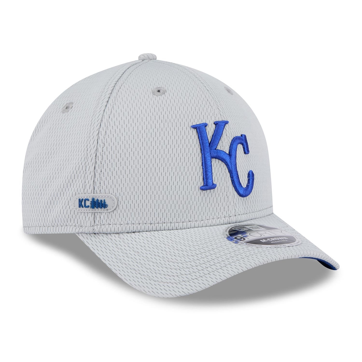 Kansas City Royals 2025 MLB Clubhouse 9FORTY M-Crown Snapback Cap Grau