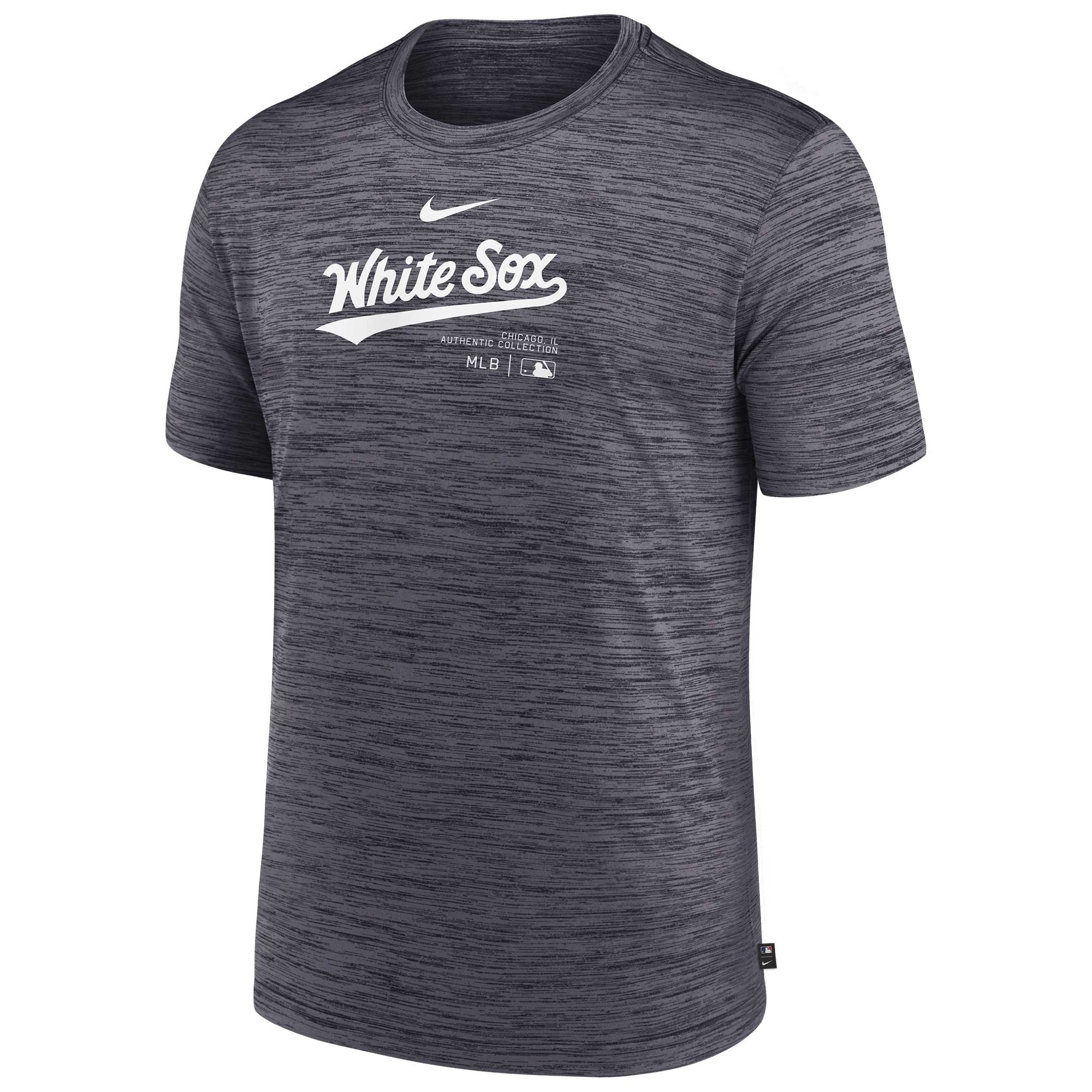 Chicago White Sox 2024 MLB Authentic Practice Nike Velocity T-Shirt Gray