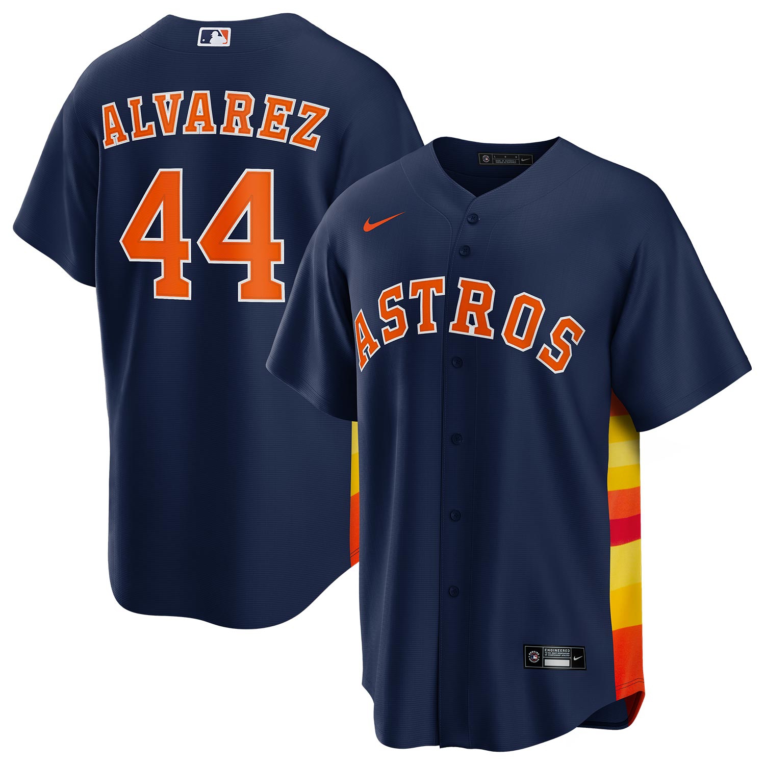 Yordan Alvarez #44 Houston Astros Nike MLB Jersey Navy