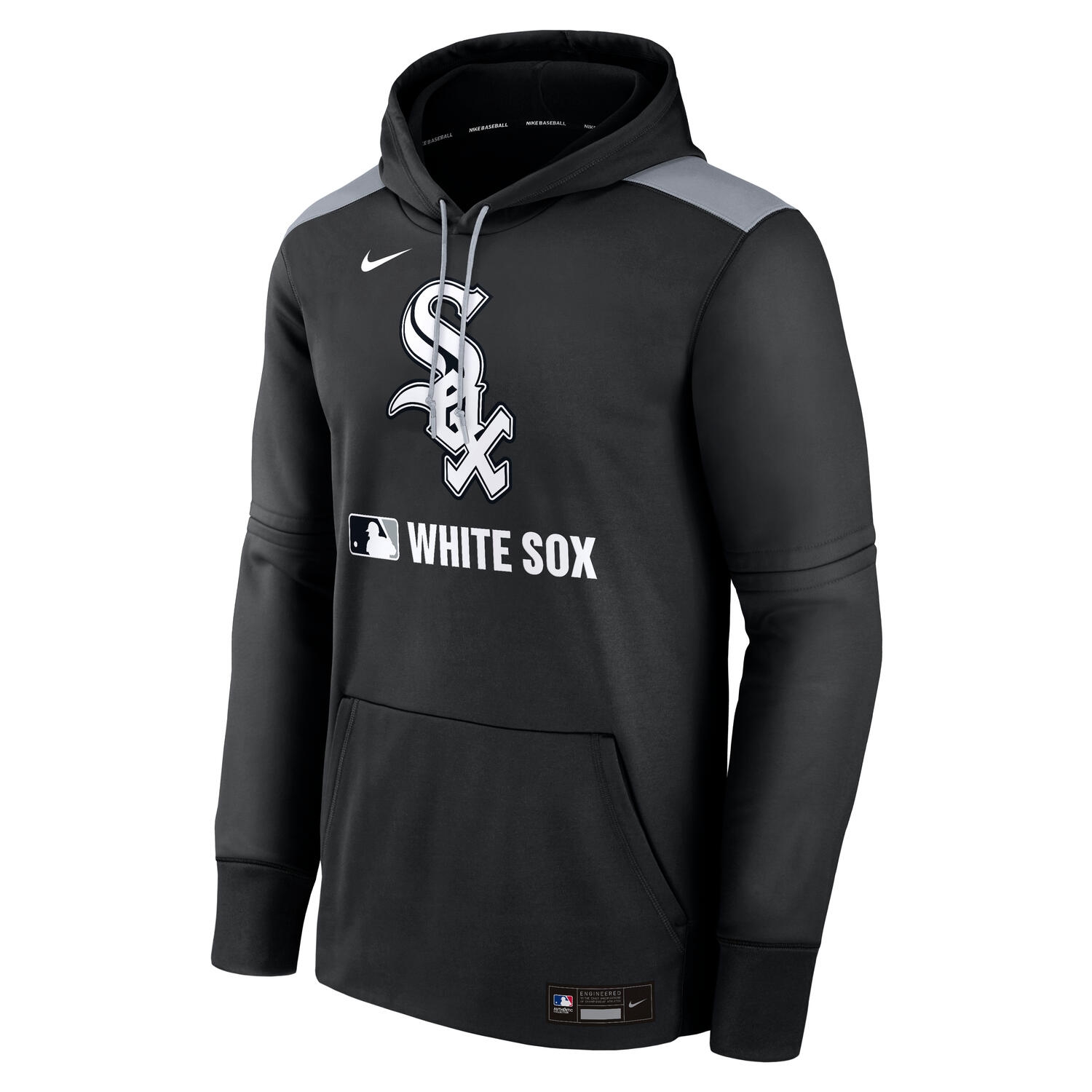 Chicago White Sox 2025 MLB Authentic Performance Therma Hoodie Black