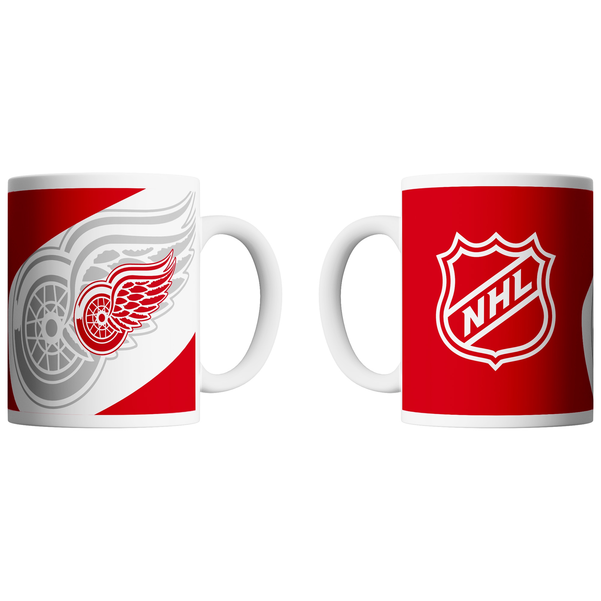 Detroit Red Wings Shadow Logo & Shield NHL Mug (330 ml)