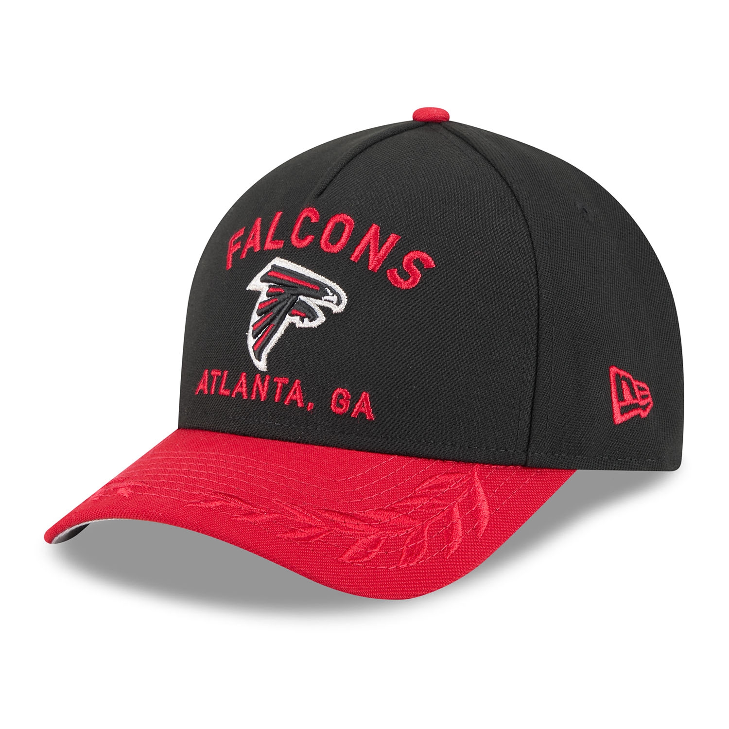 Atlanta Falcons 2025 NFL Draft 9FORTY M-Crown A-Frame Snapback Cap Schwarz