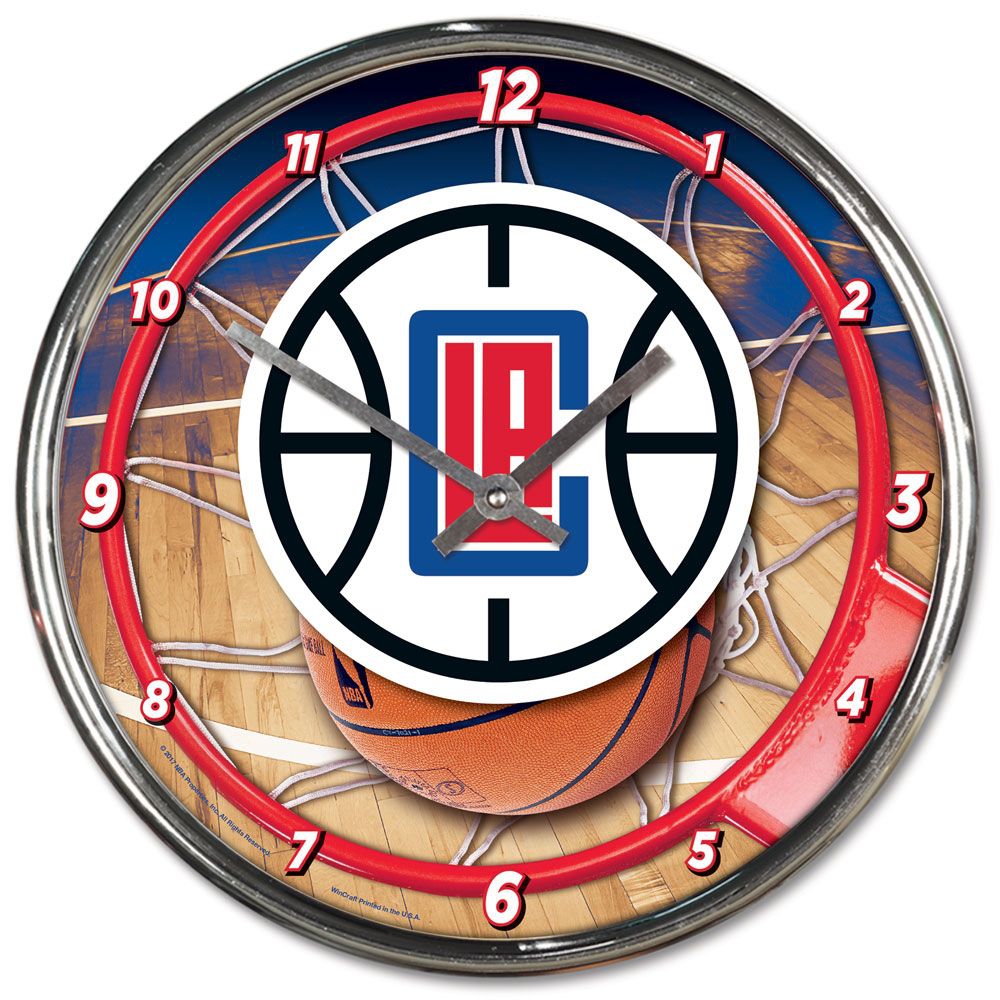 Los Angeles Clippers WinCraft Chrome NBA Wanduhr