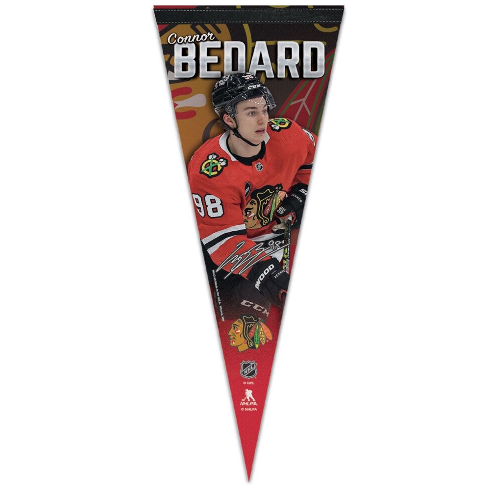 Connor Bedard Chicago Blackhawks WinCraft Premium NHL Wimpel