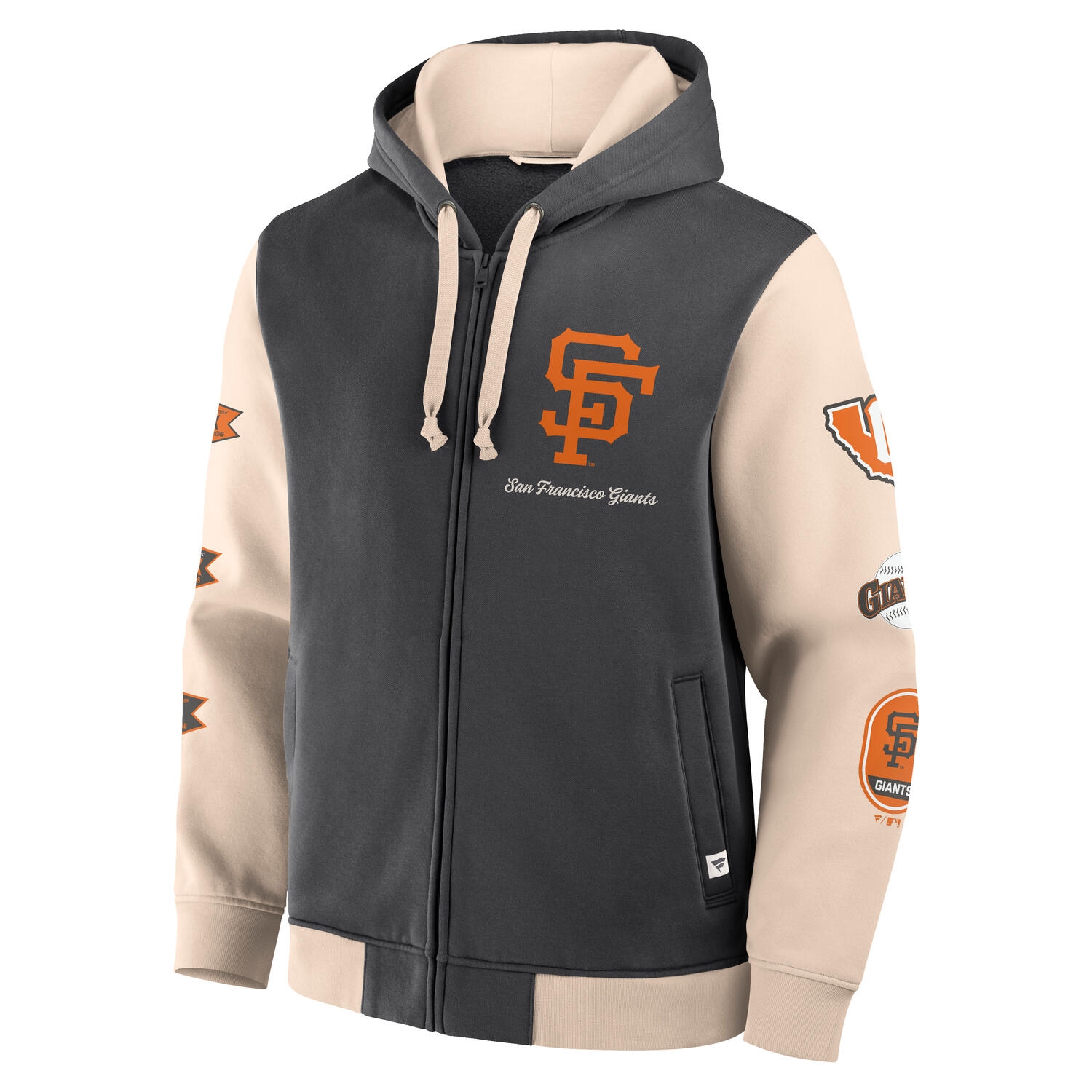 San Francisco Giants Run It Down Retro MLB Full-Zip Hoodie