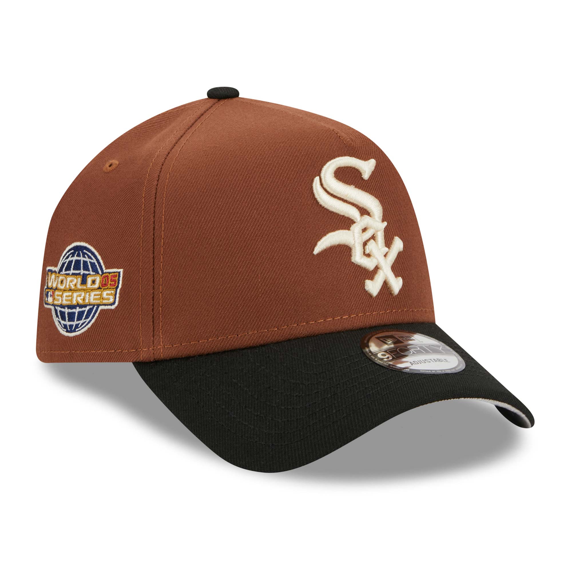 Chicago White Sox Harvest New Era A-Frame Trucker MLB Cap Brown
