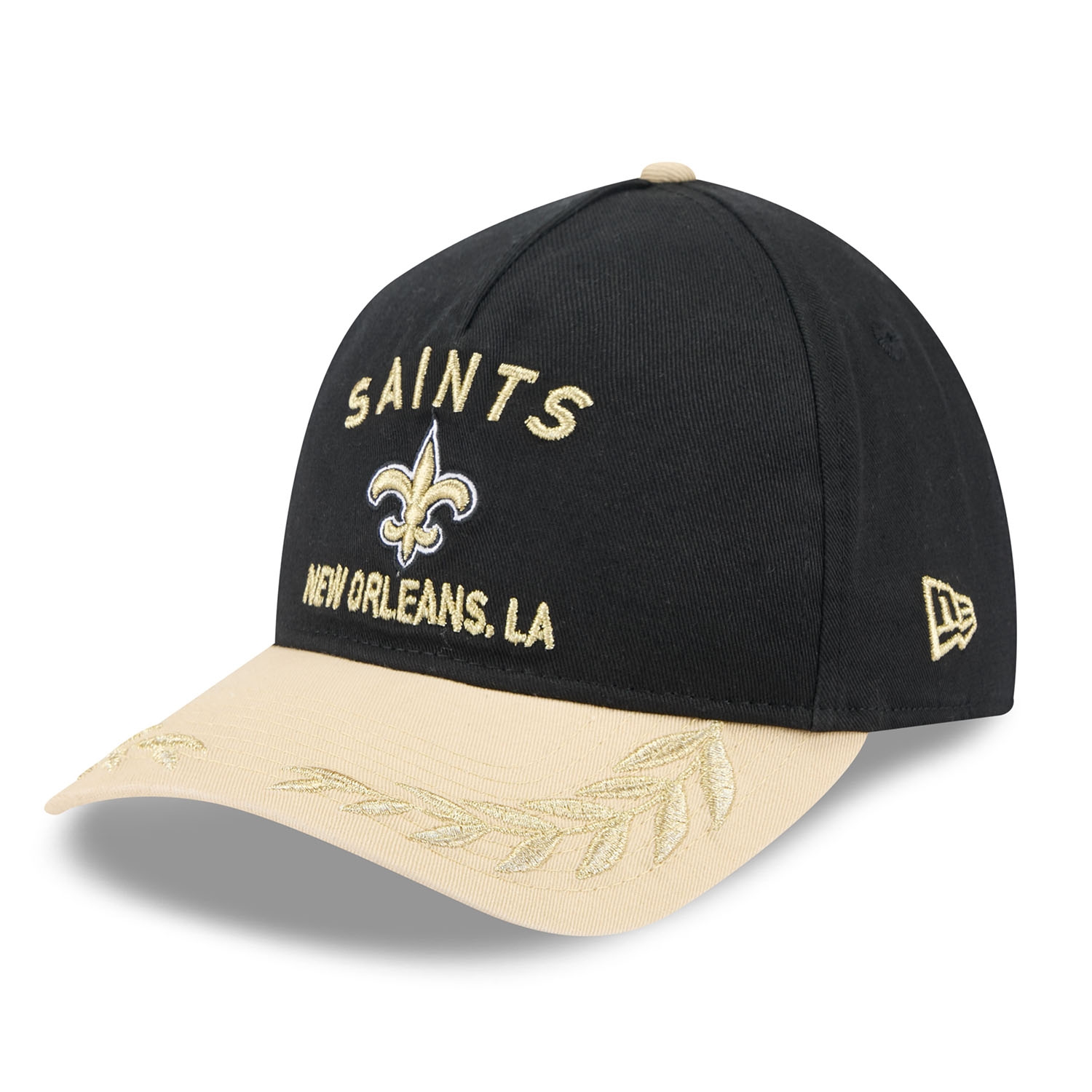 New Orleans Saints 2025 NFL Draft 9TWENTY A-Frame Adjustable Cap Schwarz