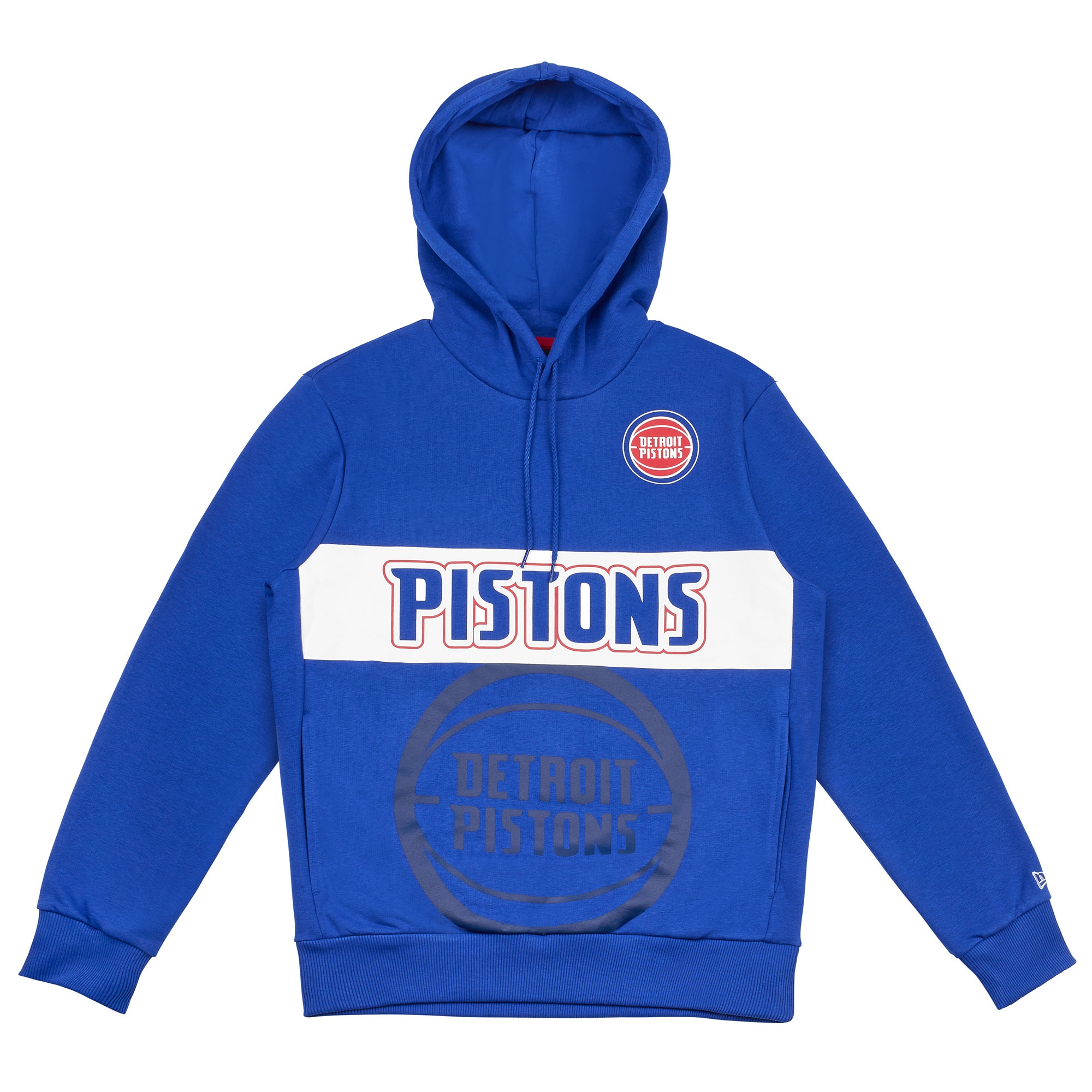 Detroit Pistons Paris Games New Era NBA Hoodie Blau