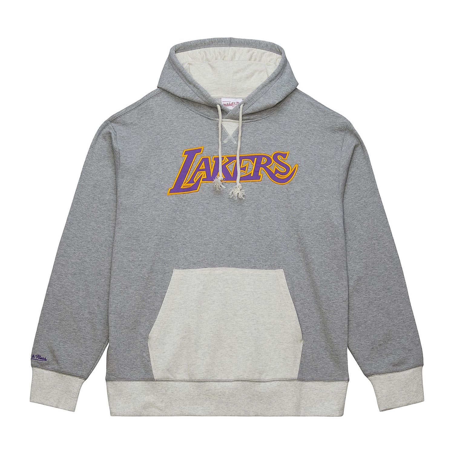 Los Angeles Lakers Mitchell & Ness Heritage Fleece NBA Hoodie Grau