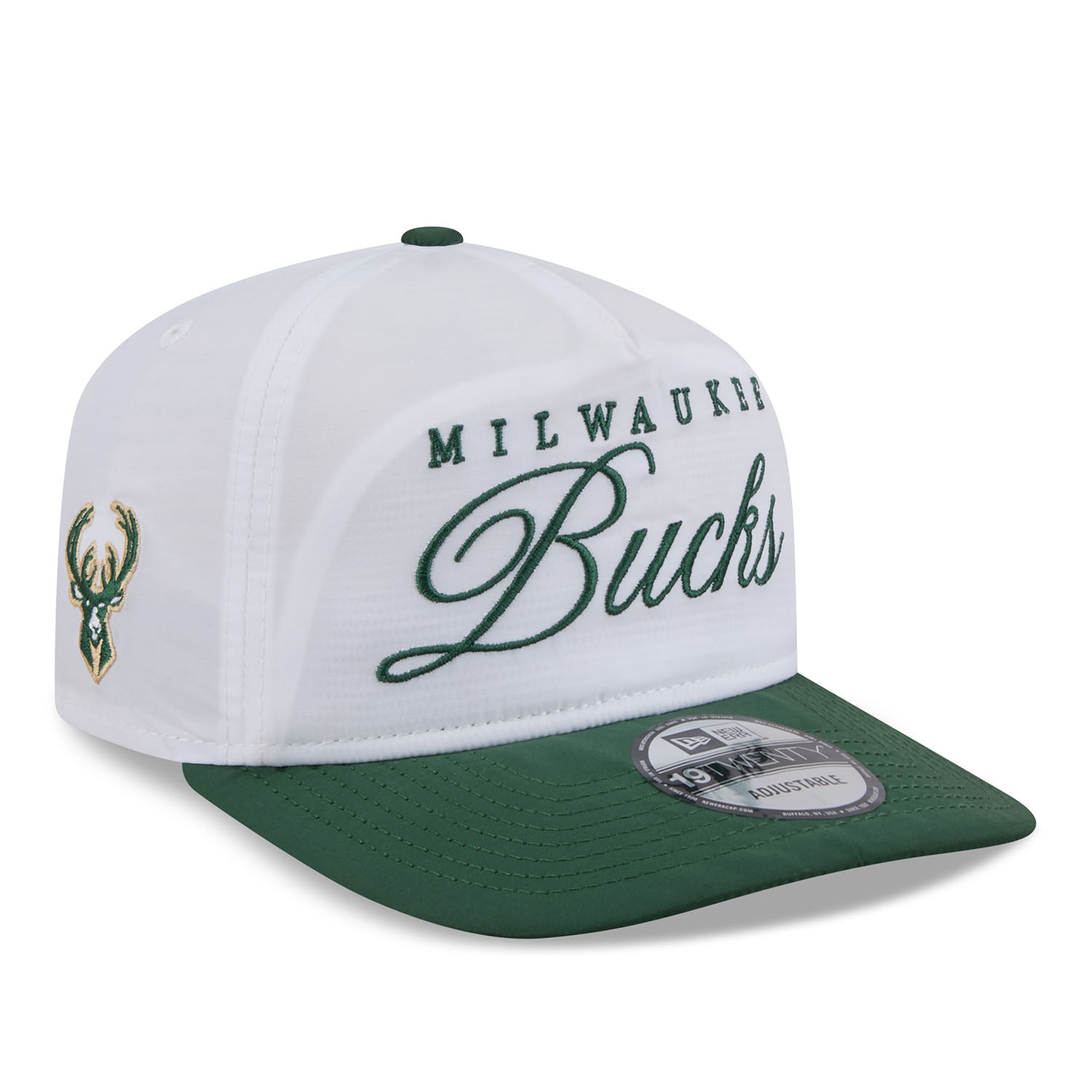 Milwaukee Bucks 2025 NBA Draft 19TWENTY Adjustable Cap OTC Weiß