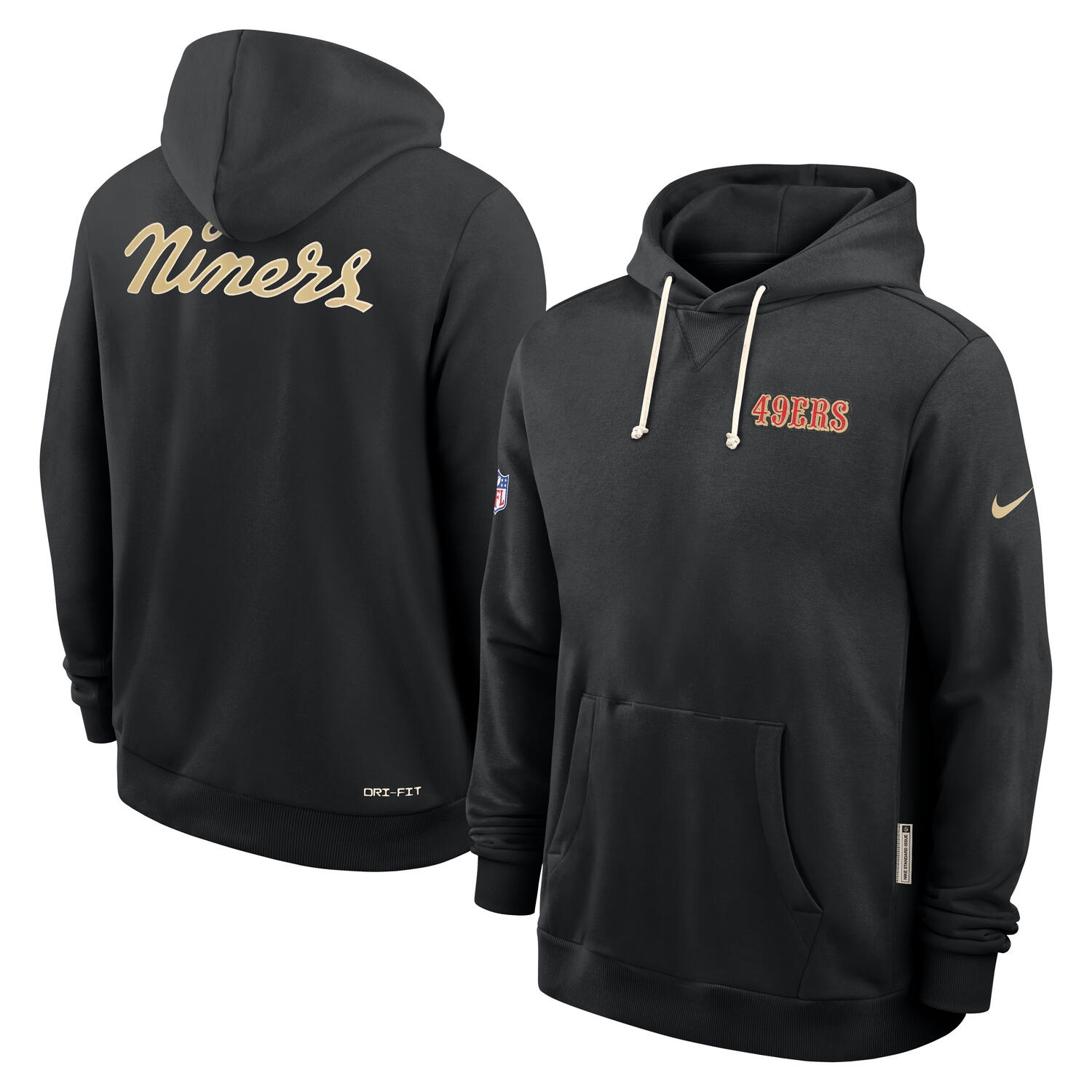 San Francisco 49ers 2025 Rivalries Sideline Standard Issue Hoodie Schwarz
