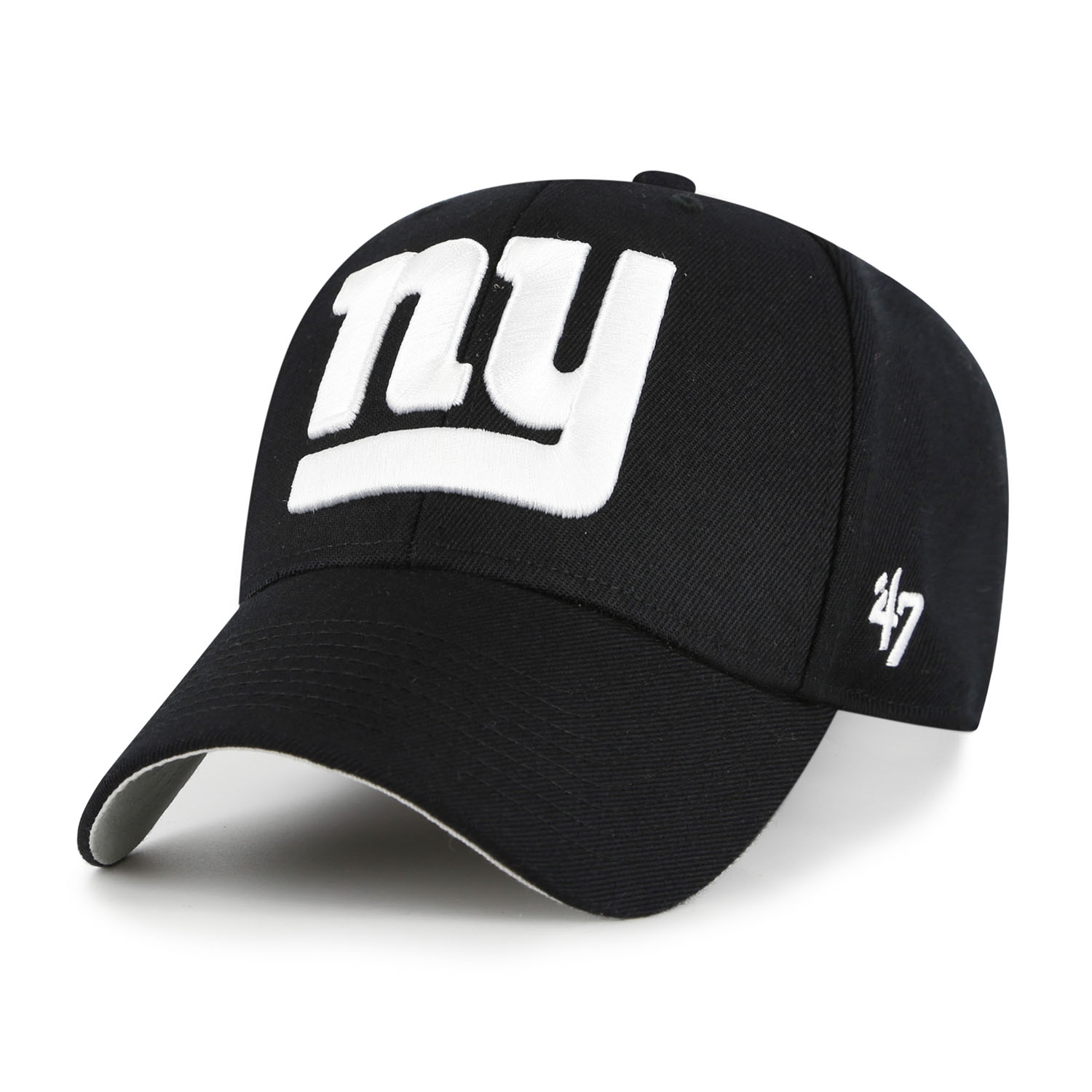 New York Giants Black & White '47 MVP Adjustable NFL Cap Black