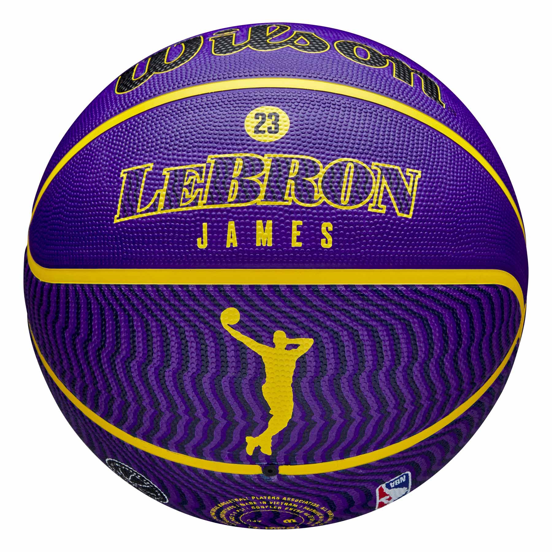 LeBron James Los Angeles Lakers NBA Icon Outdoor Basketball (Size 7)