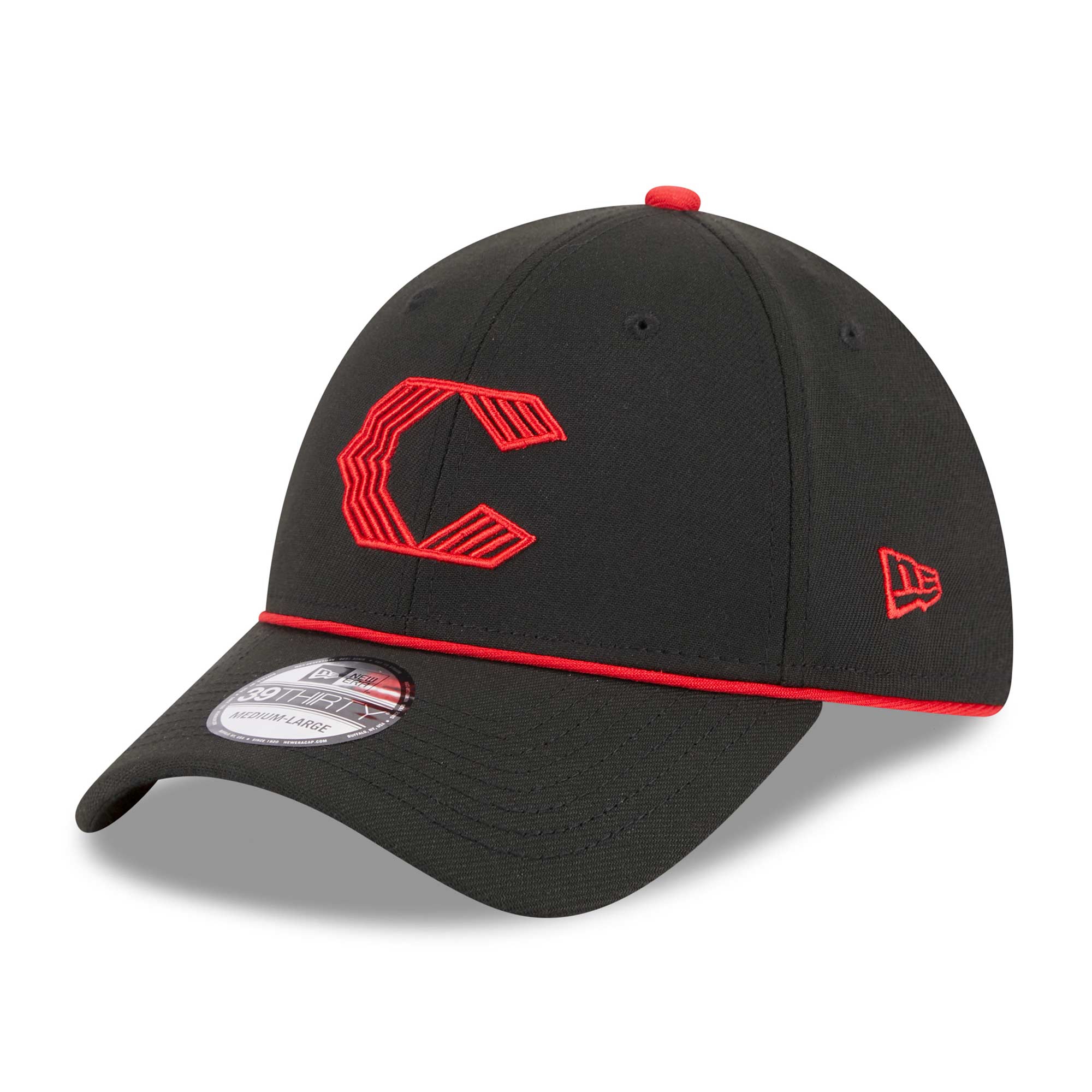 Cincinnati Reds Official MLB City Connect New Era 39THIRTY Flex Cap