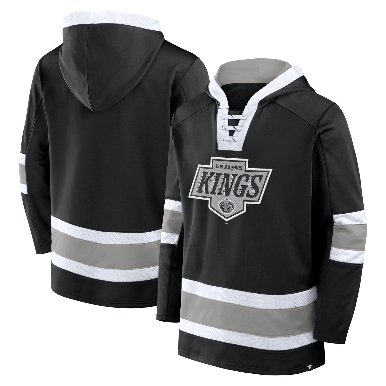Los Angeles Kings Laced NHL Hoodie Schwarz