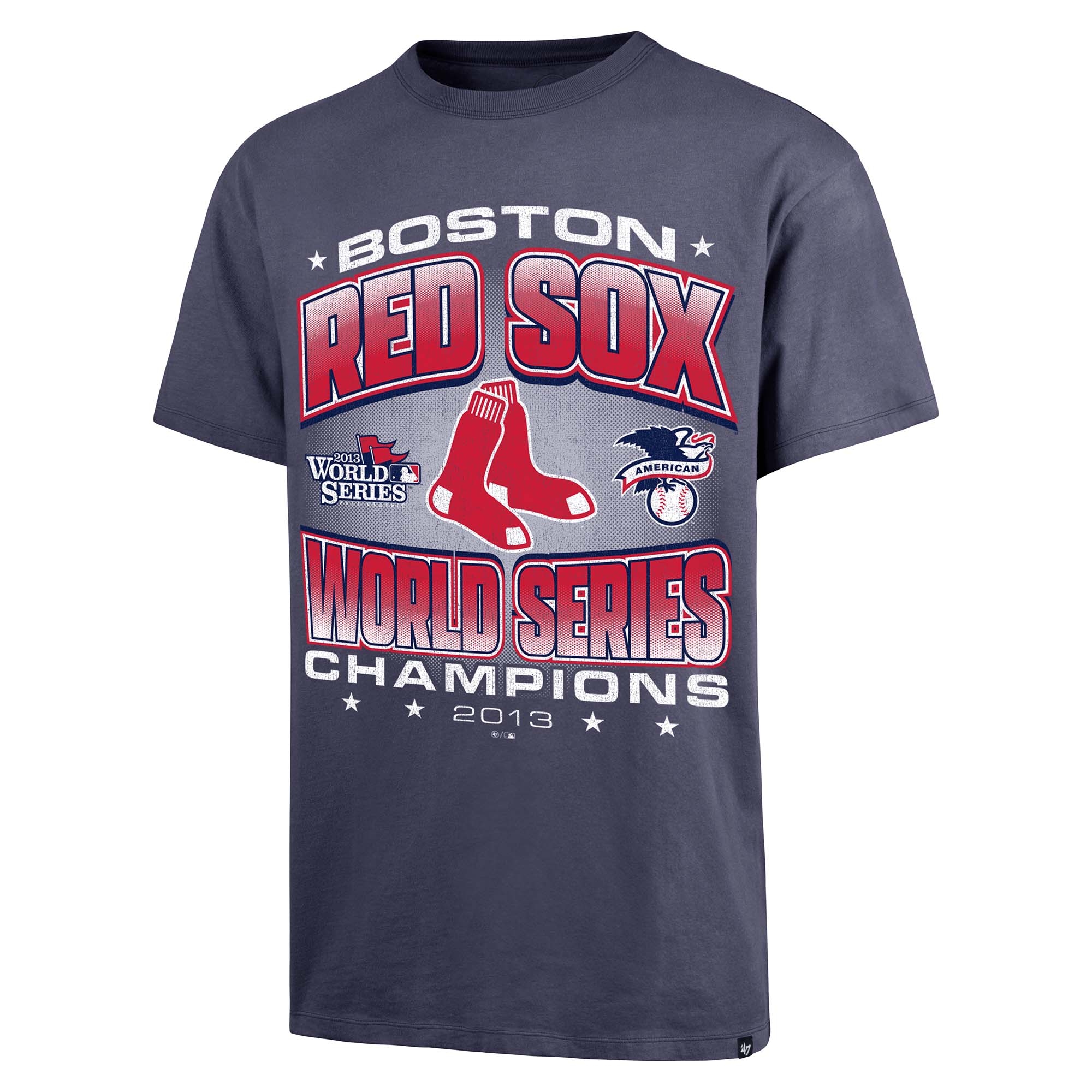 Boston Red Sox 2013 World Series '47 Drop Shoulder MLB T-Shirt Navy
