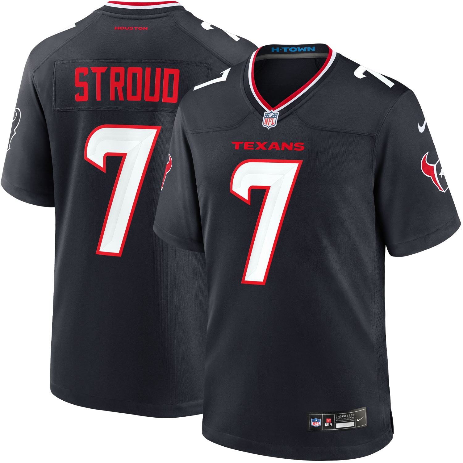 C.J. Stroud #7 Houston Texans Nike Game NFL Trikot Navy