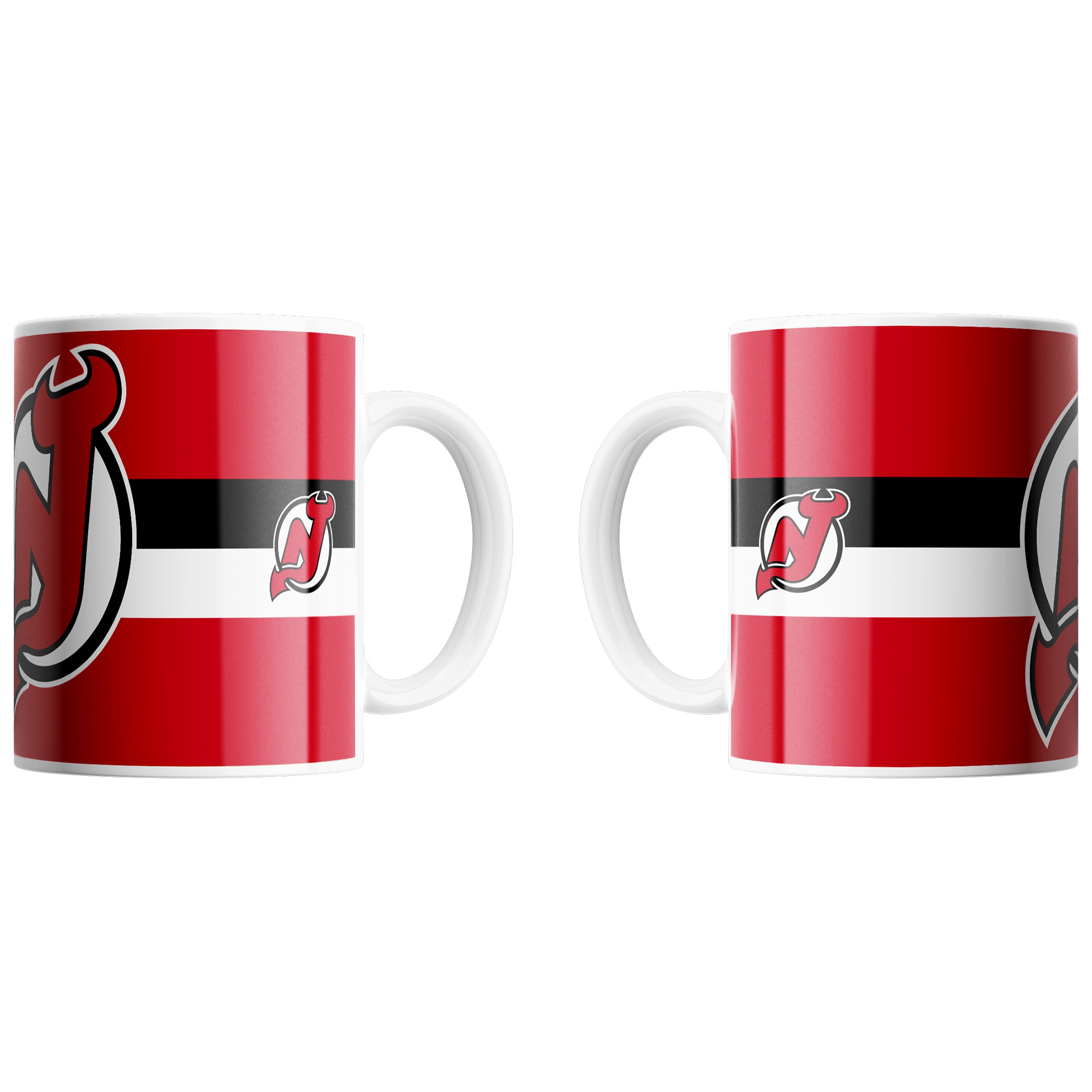 New Jersey Devils Triple Logo NHL Jumbo Becher (450 ml)